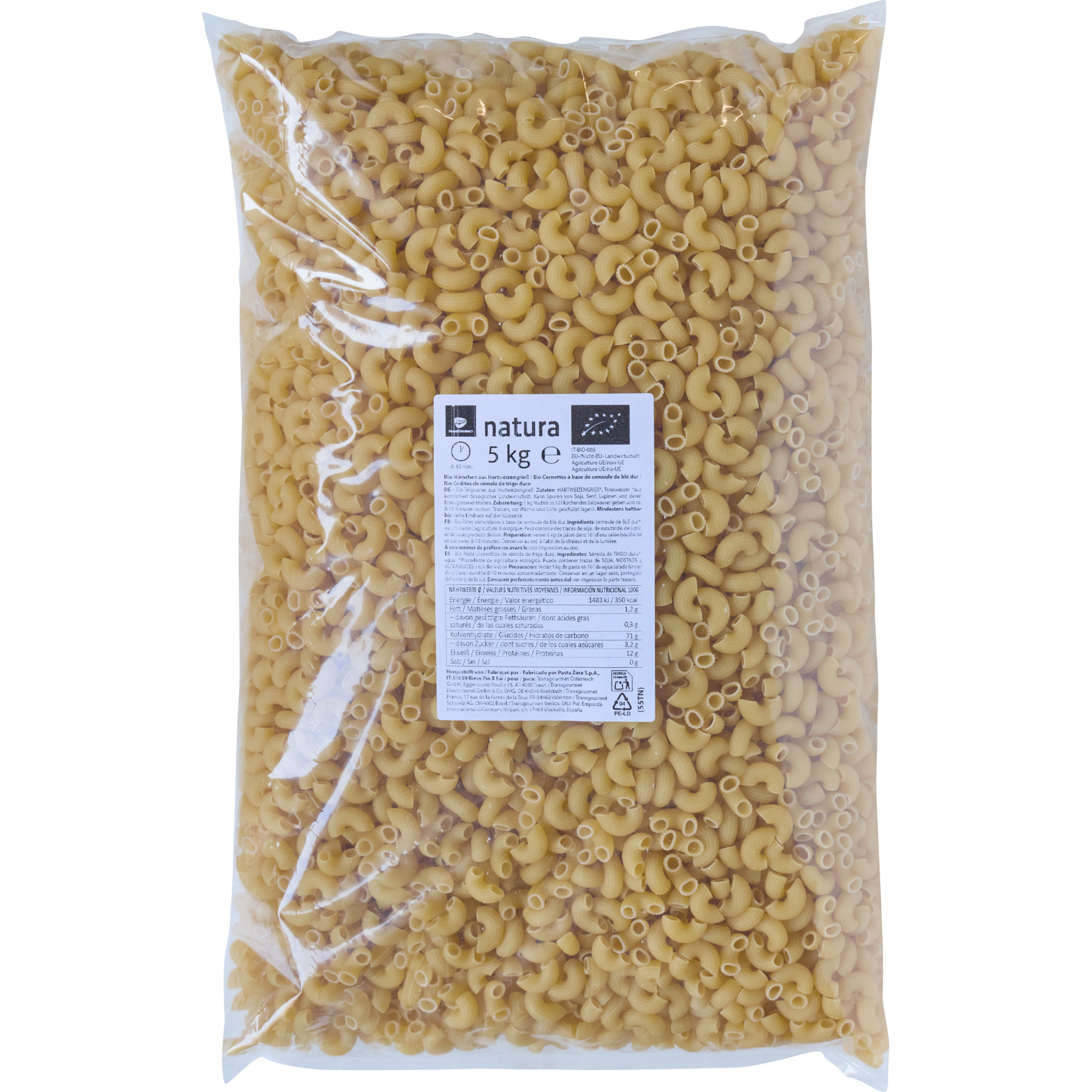 Natura Bio Teigw. HWG 5kg, Hörnchen