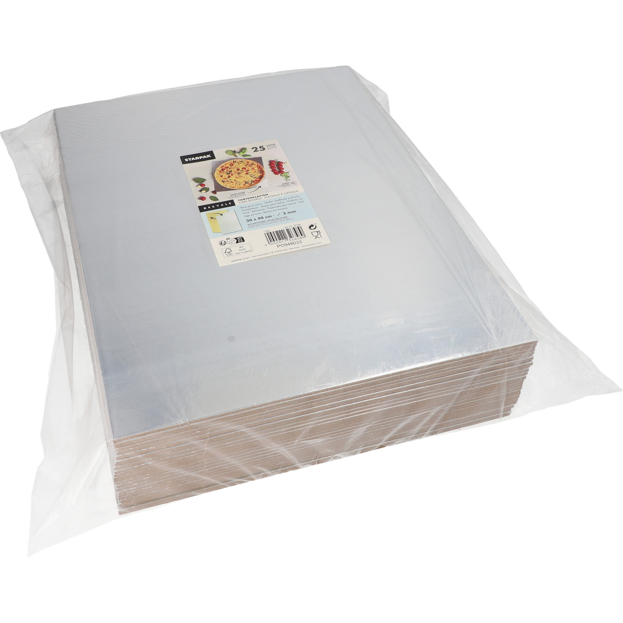 Starp. Tortenplatten eckig 30x40cm 25er