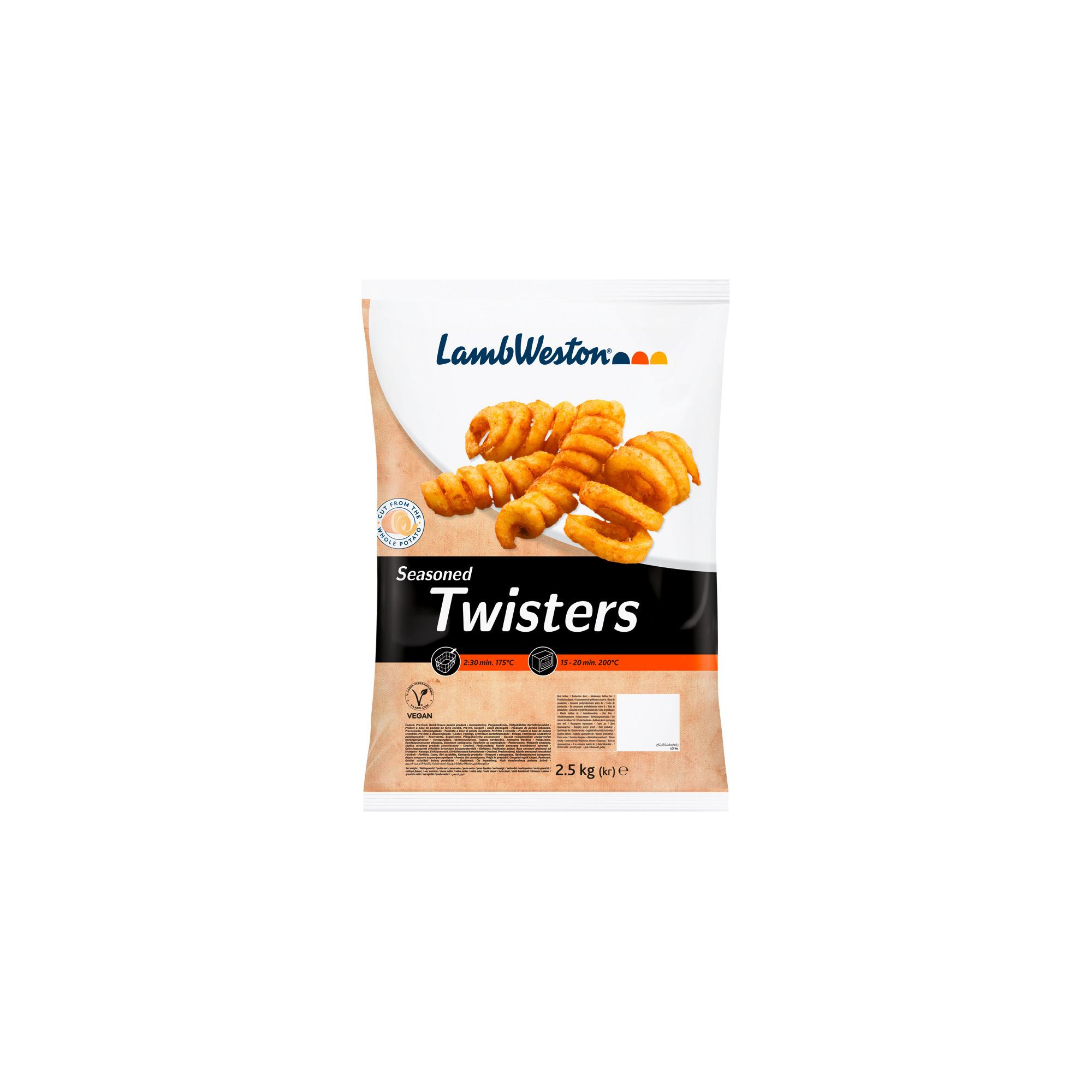 Lamb. Twisters gewürzt TK 2,5kg