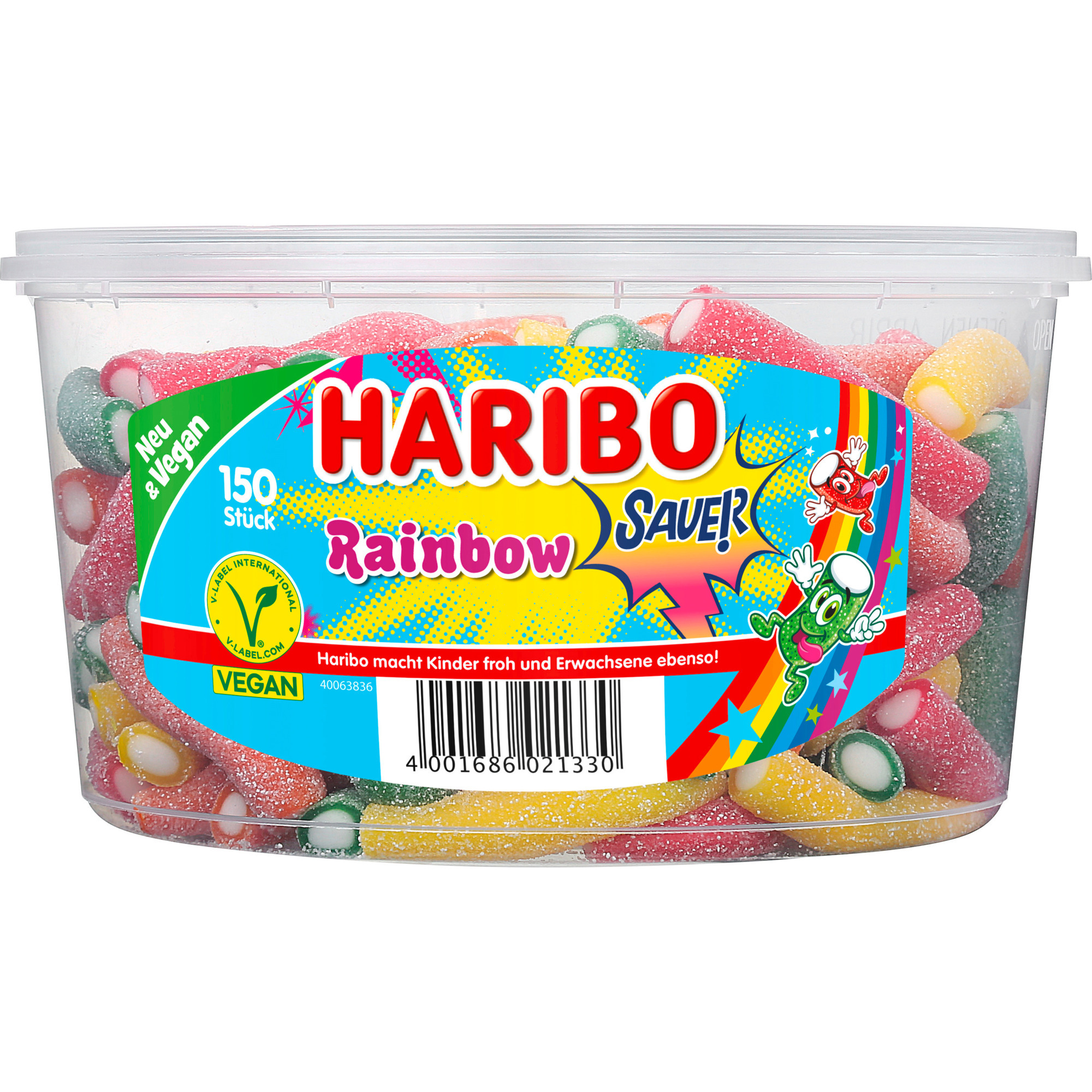 Haribo Dose 150er, Rainbow sauer