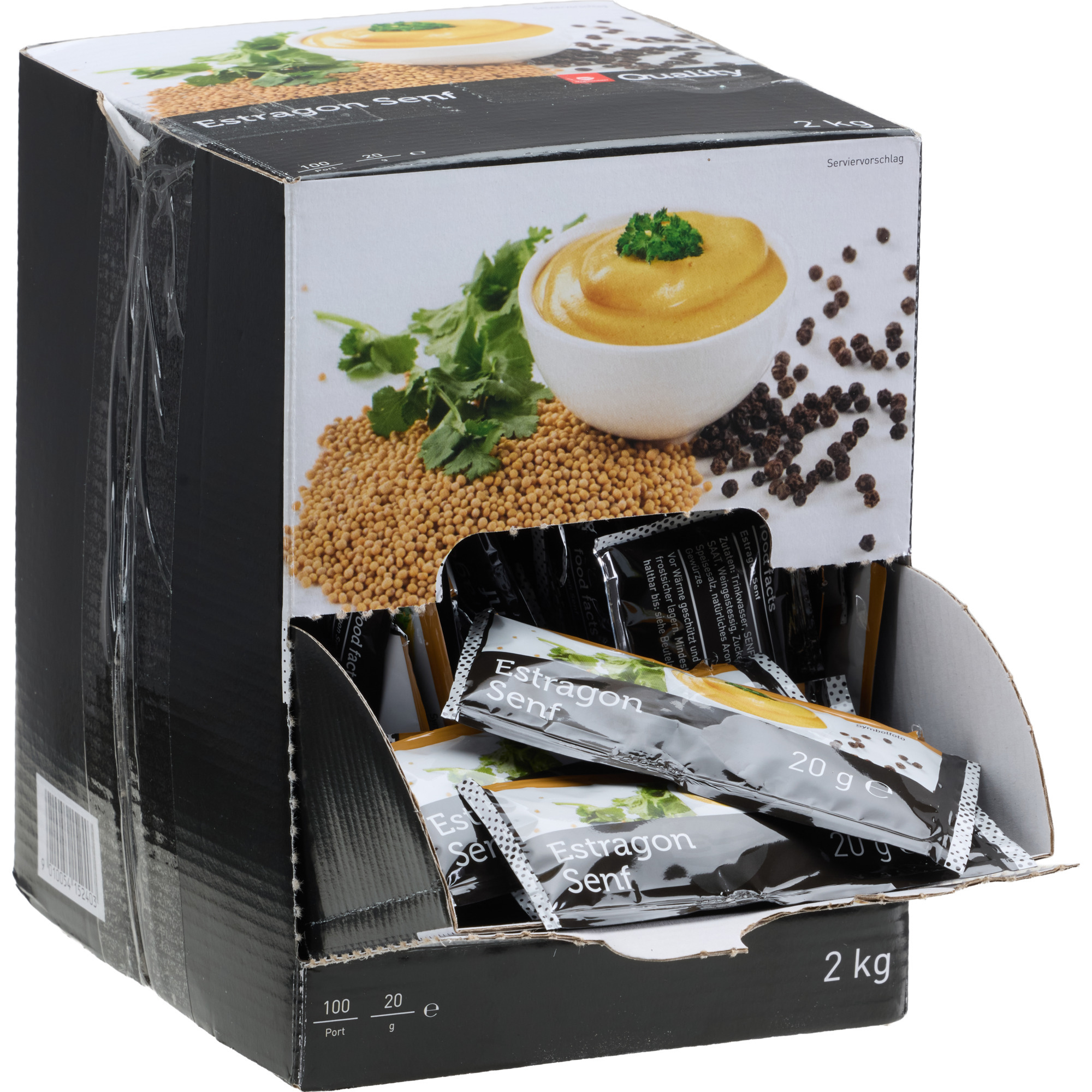 Quality Estragon Senf Portionen 100x20g