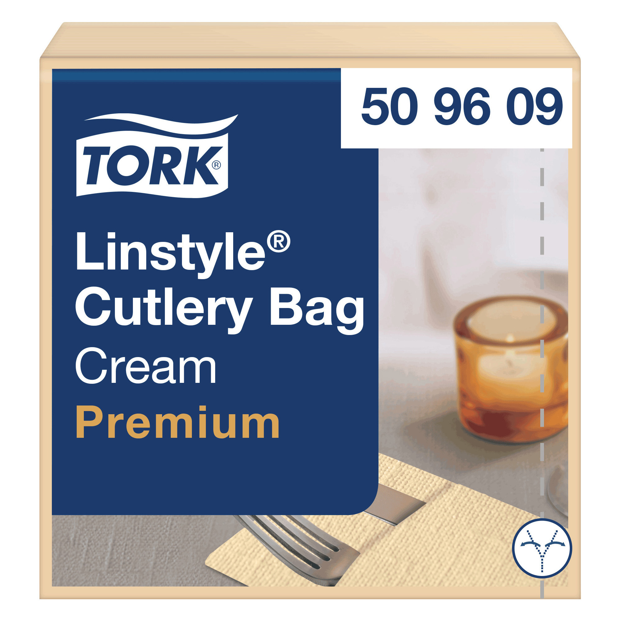 Tork Linstyle Besteckt.50er, creme