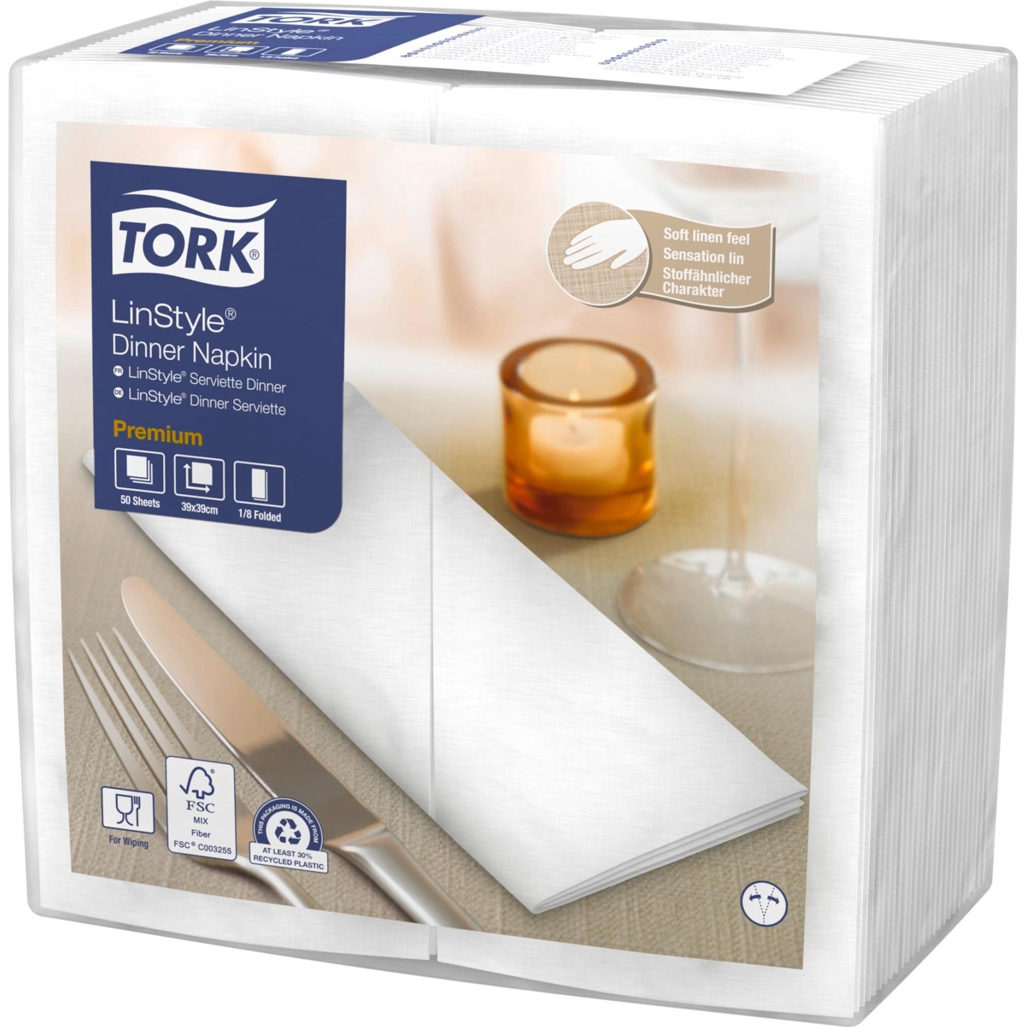 Tork Linstyle Serv.1/8 39/50er, weiss