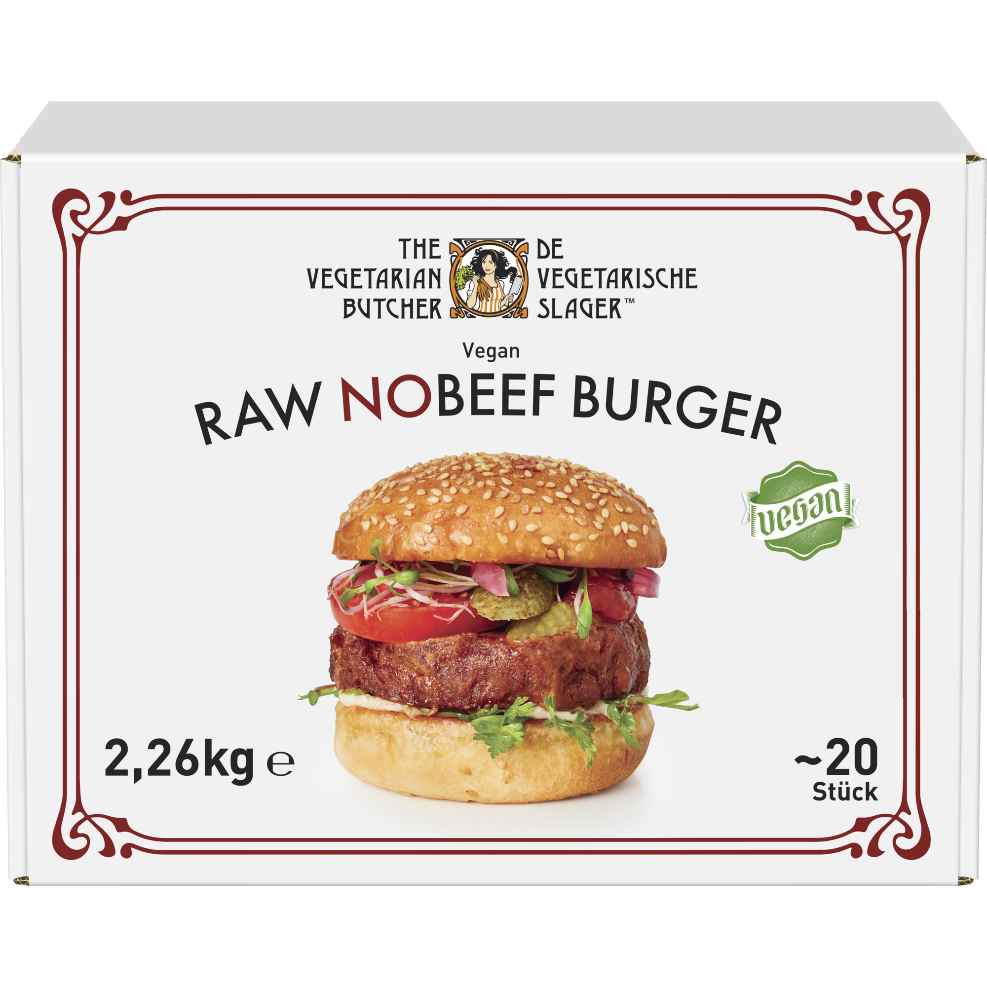 The Vegetarian B.No Beef Burg.TK 20x113g