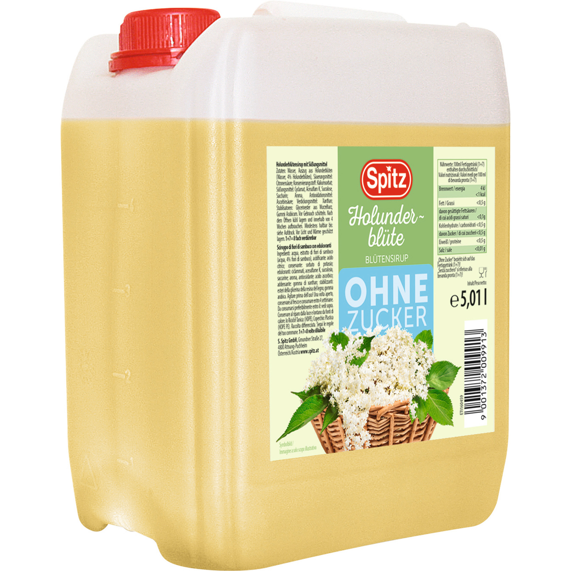 Spitz Sirup ZF 5l, Holunder