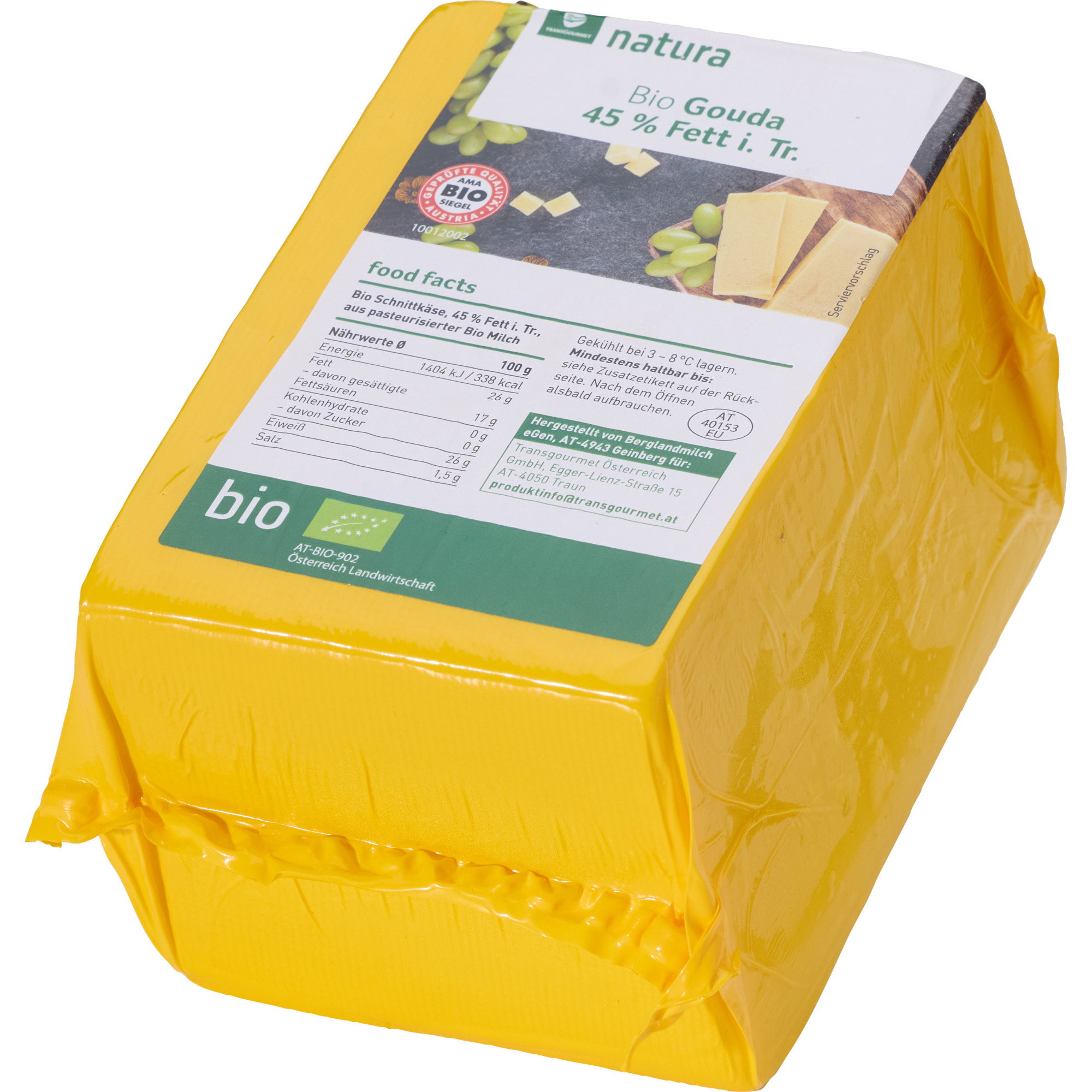 Natura Bio Gouda 45% ca. 1,6kg