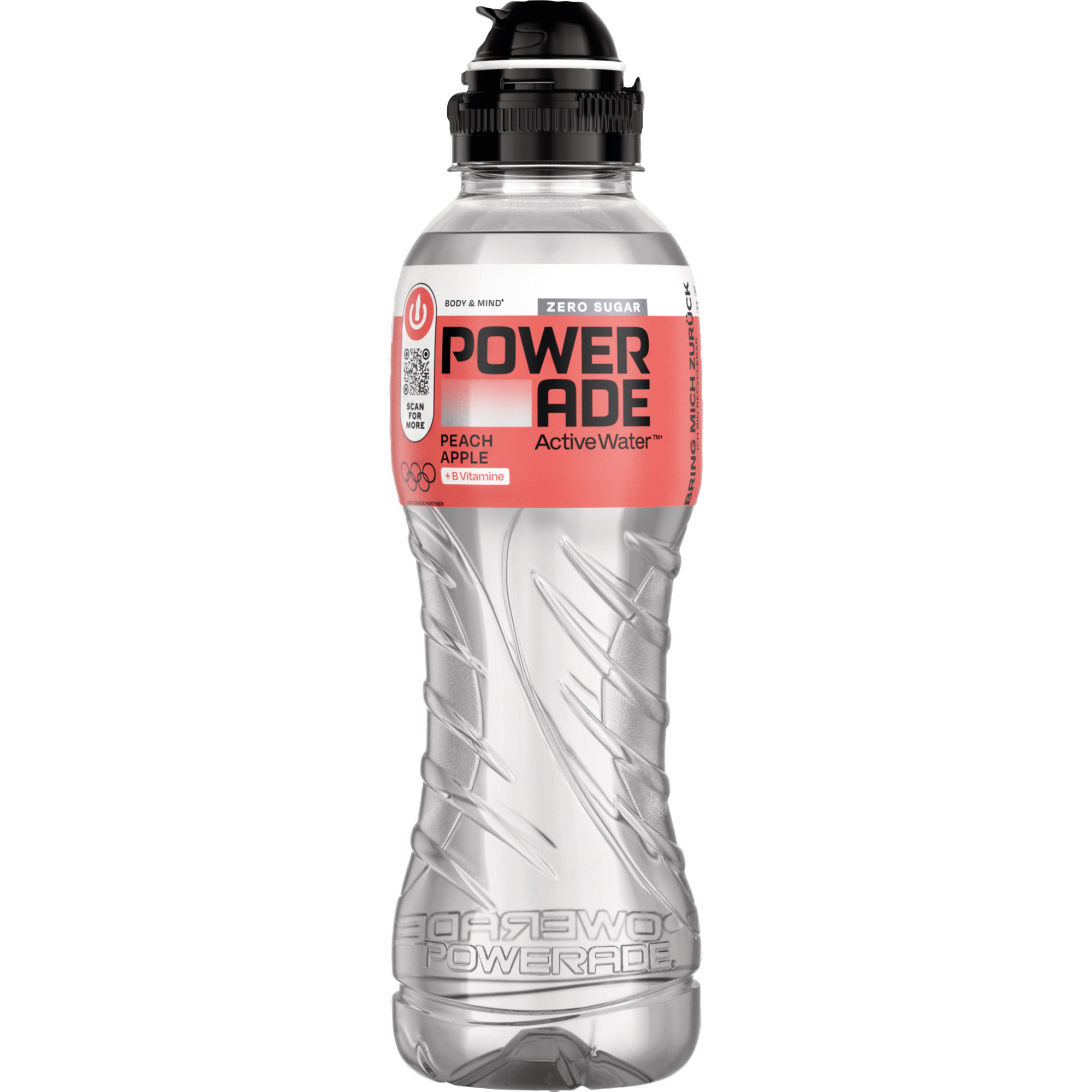 Powerade PET 0,5l EWP, Water Peach Apple