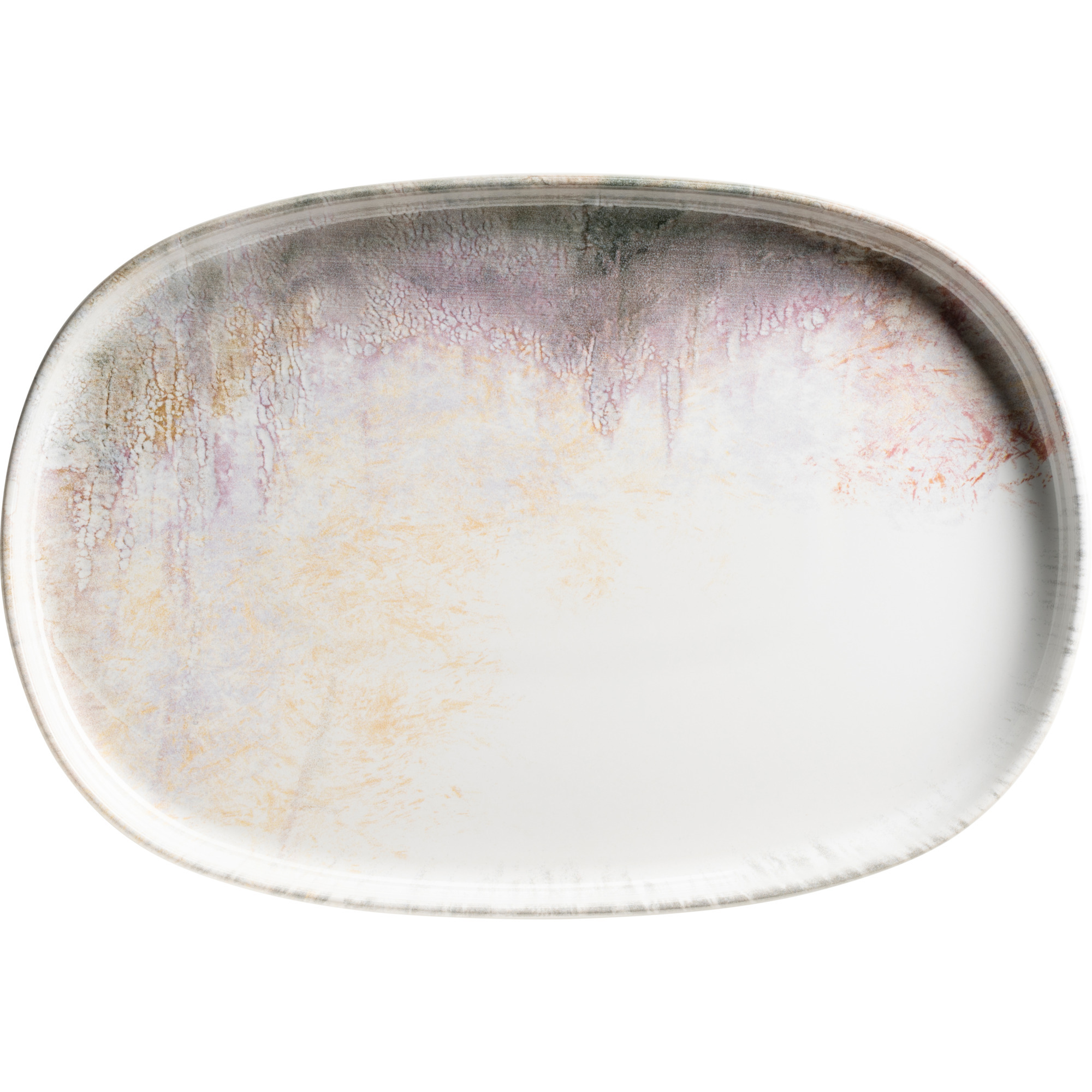 Platte Aquarellia Lila Novo oval 33x23cm