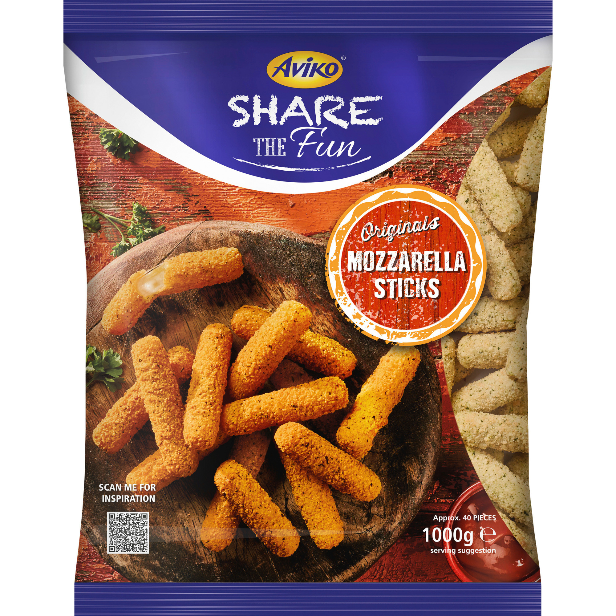 Aviko Mozzarella Sticks TK 1kg
