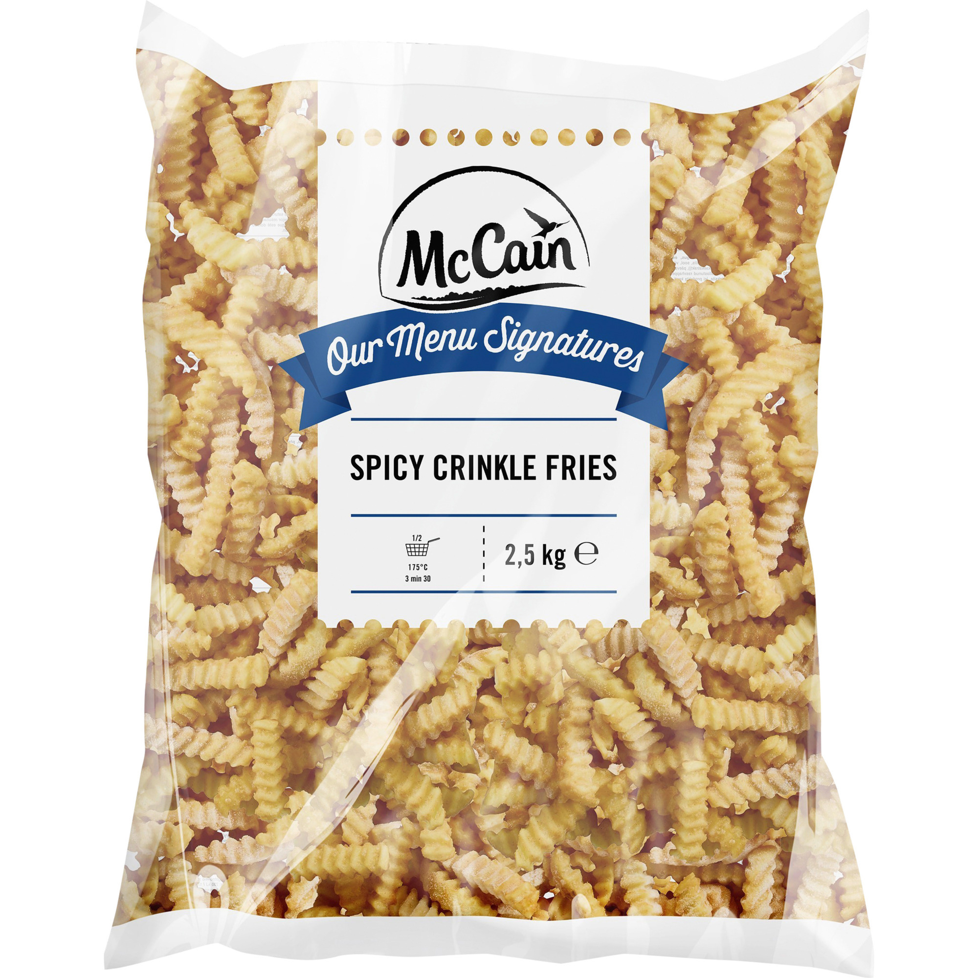 McCain Spicy Crinkle Fries TK 2,5 KG