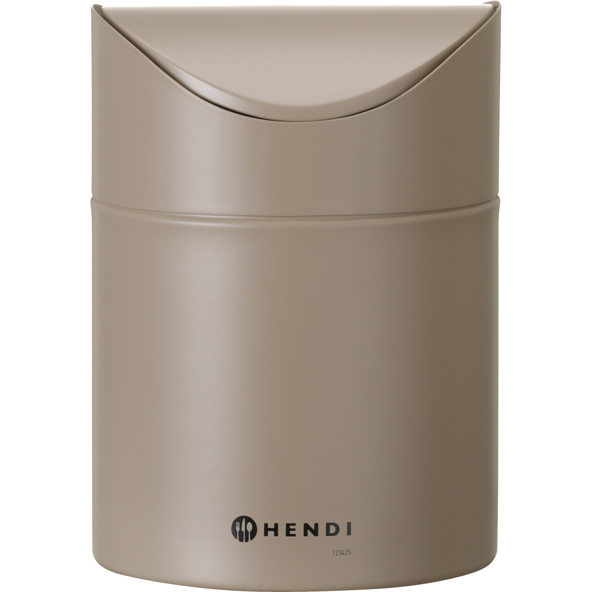 Hendi Tischabfalleimer m.Dkl. beige 1,2l