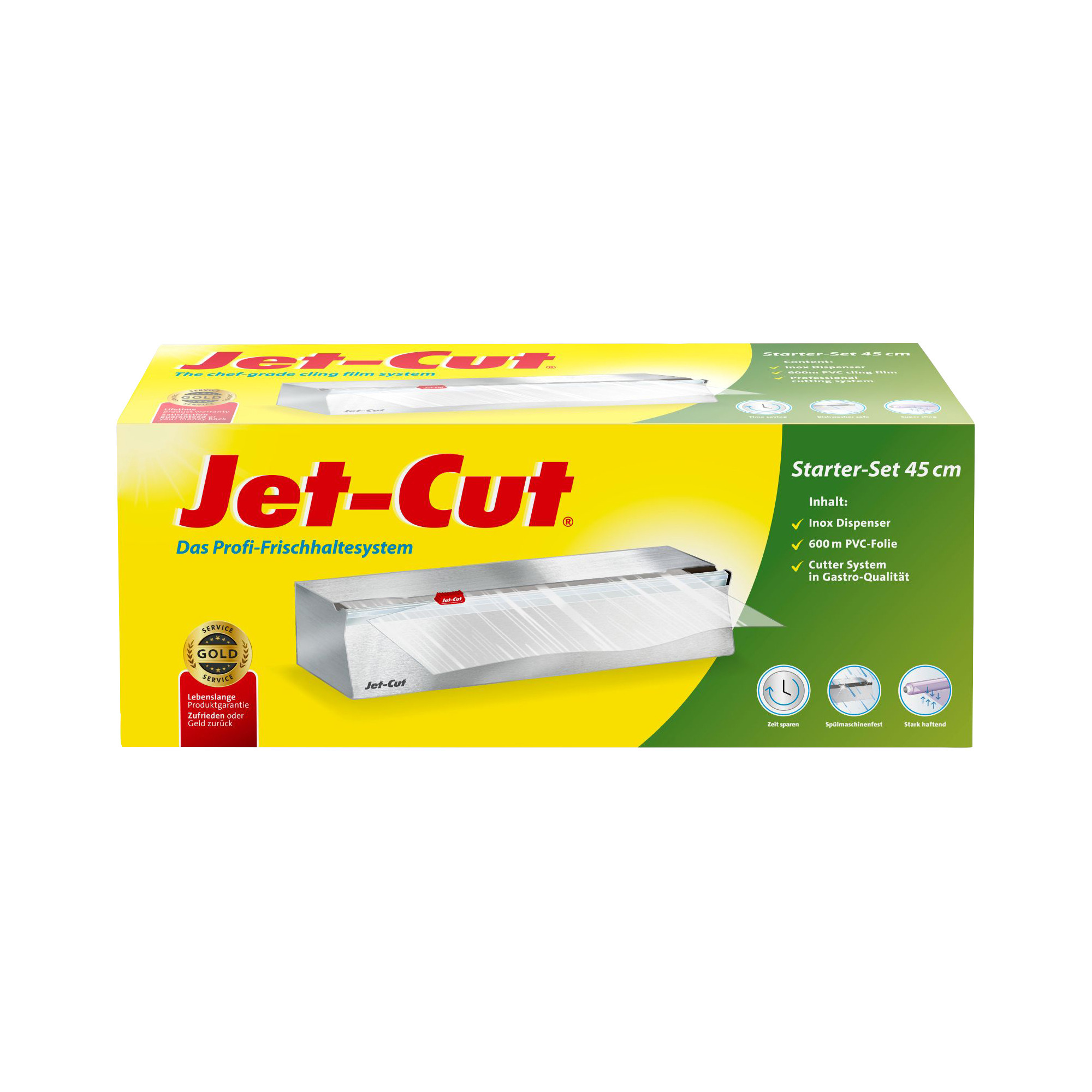 JetCut Folienspender Inox Starter-Set
