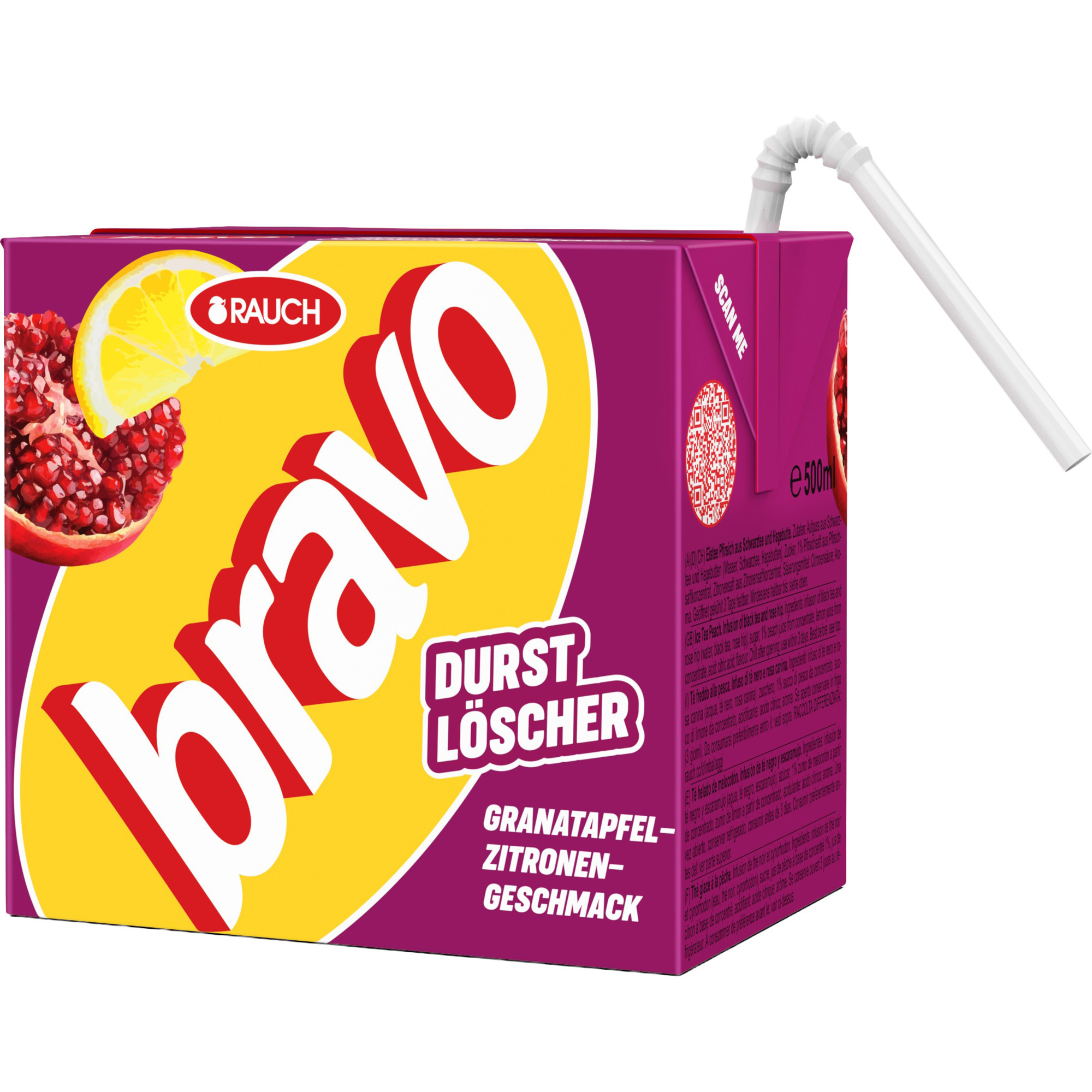 Bravo Durstlö.Tetra 0,5l, Granatap.Zitr