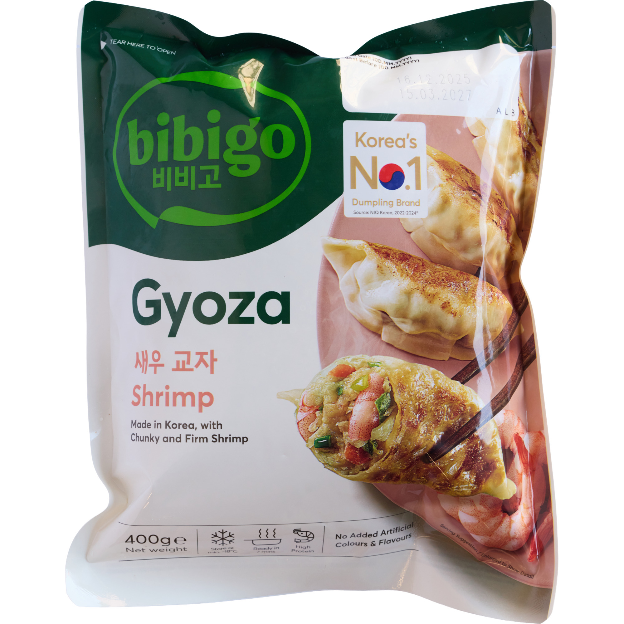 Bibigo Gyoza Shrimp TK 400g