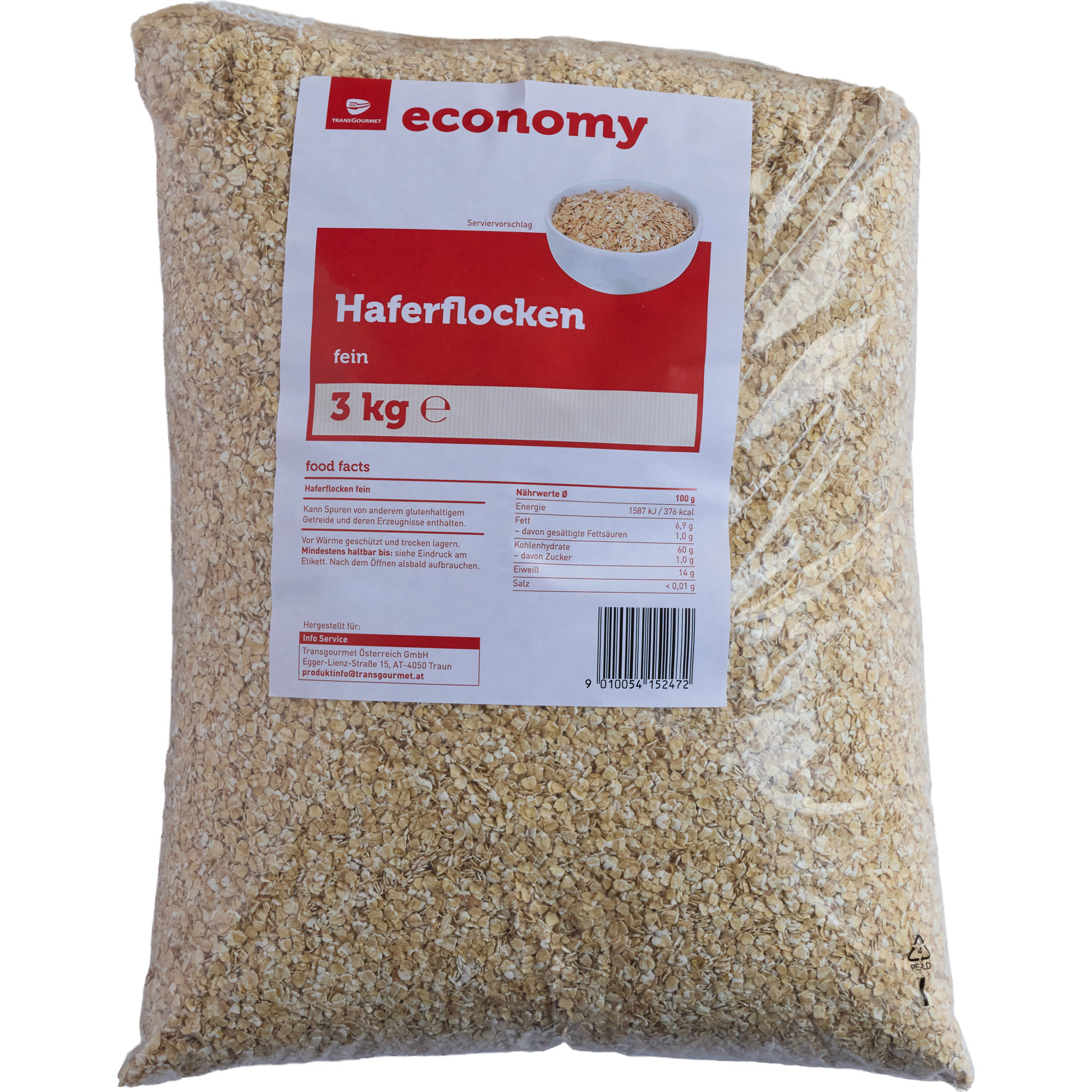 Economy Haferflocken fein 3kg