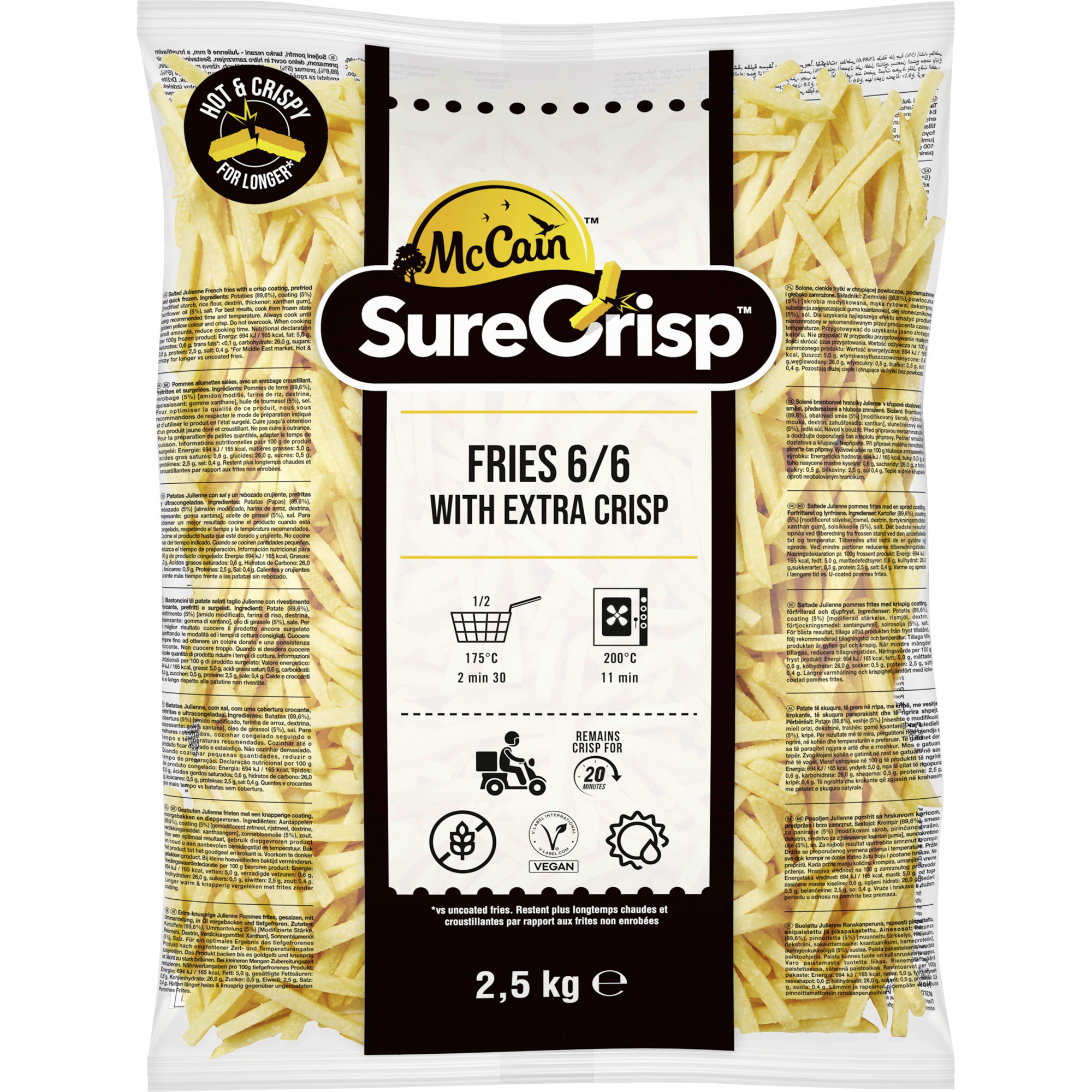 McCain SureCrisp Julienne 6mm TK 2,5kg