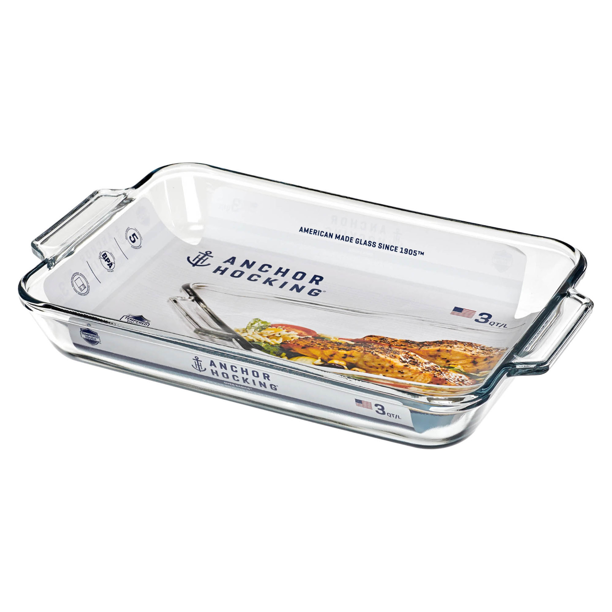 Anchor H. Auflaufform Basic Glas 2,8l