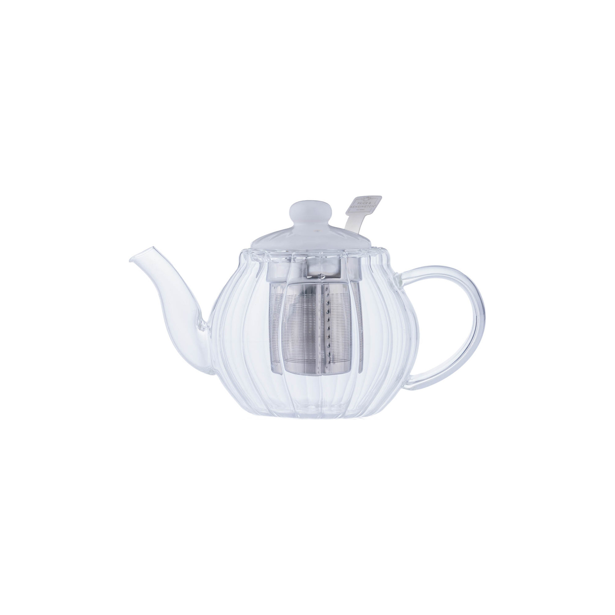 P&K Teekanne Luxe Glas weiß 500ml