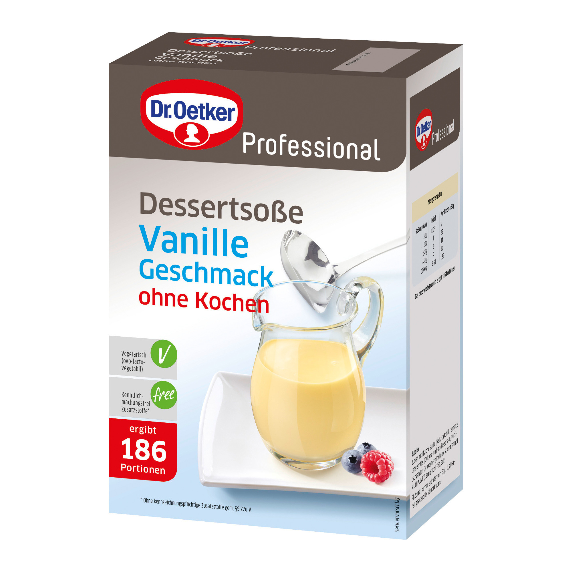 Oetker Dessertsoße o.Kochen Vanille 1kg