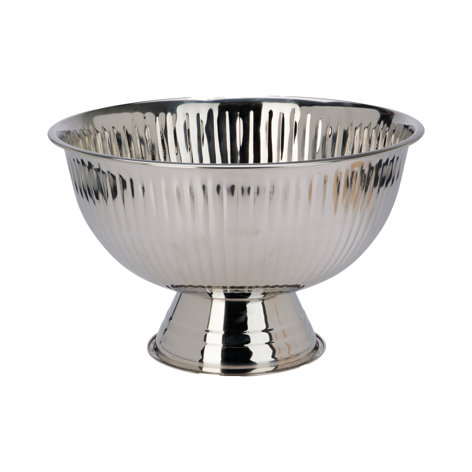 Champagnerschale gerillt Edelst 39x24cm