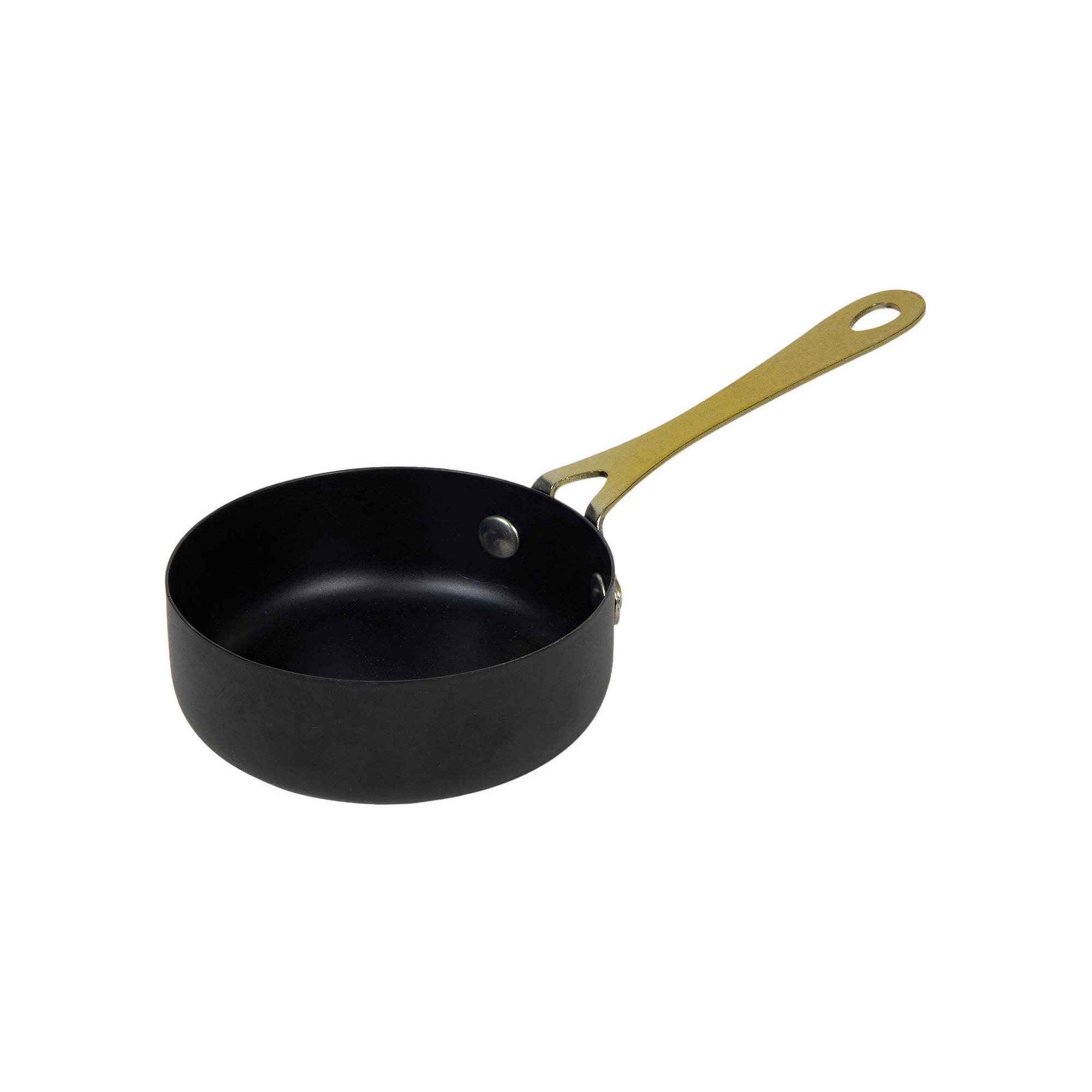 Topf schwarz gold DM9cm H3,2cm