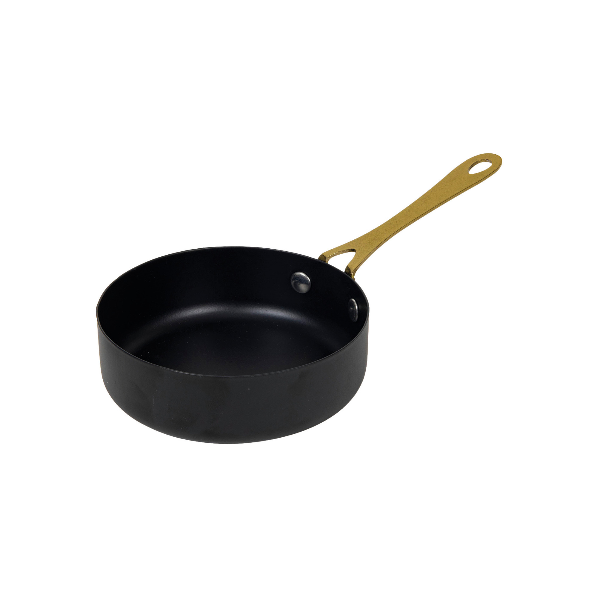 Topf schwarz gold DM11cm H3,5cm