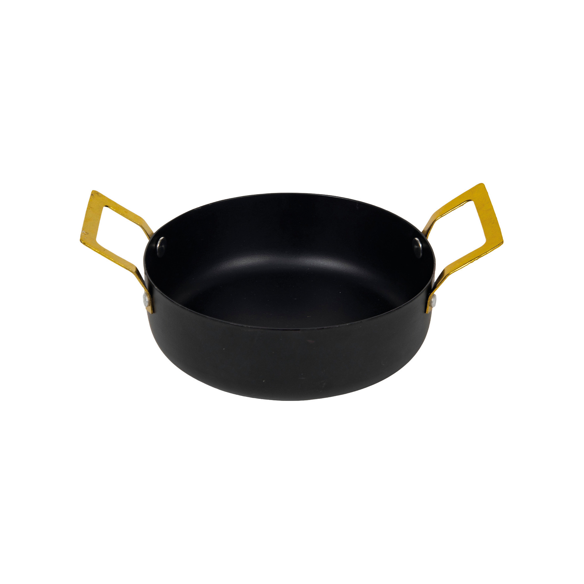 Topf schwarz gold m.Gr. DM13cm