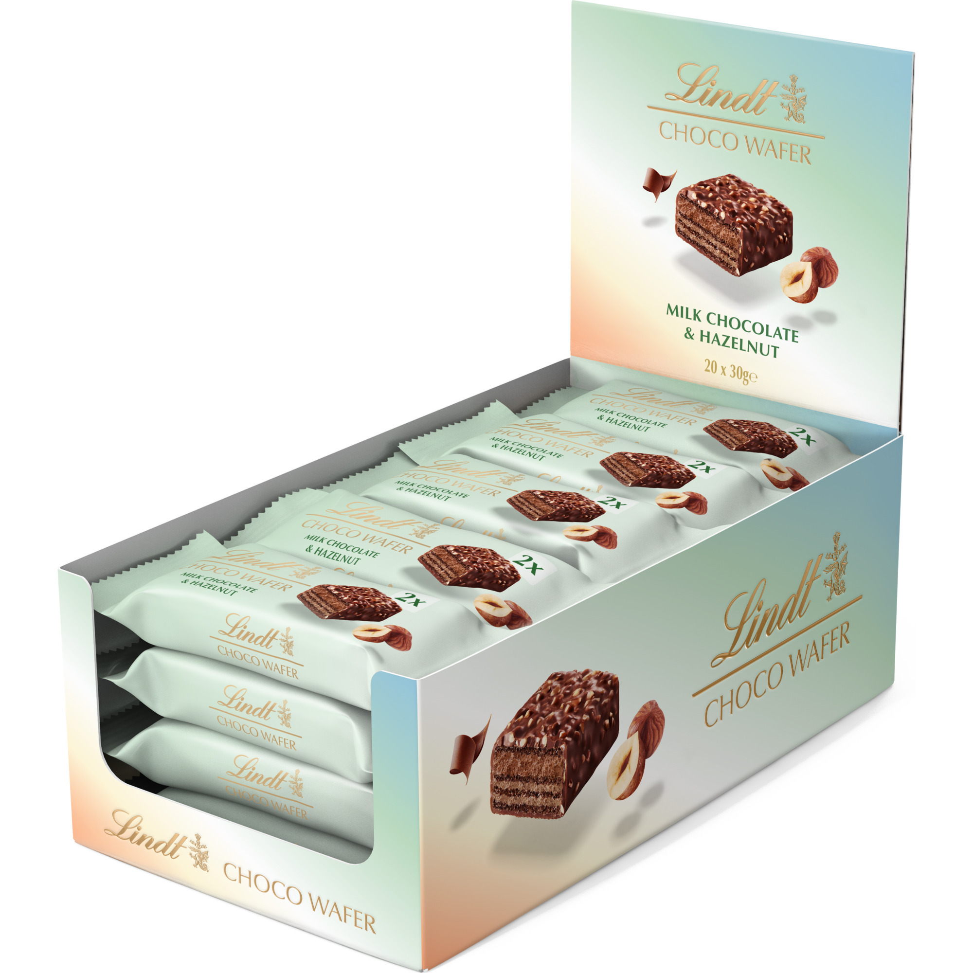 Lindt Choco Wafer Trials 20x30g, Haselnu