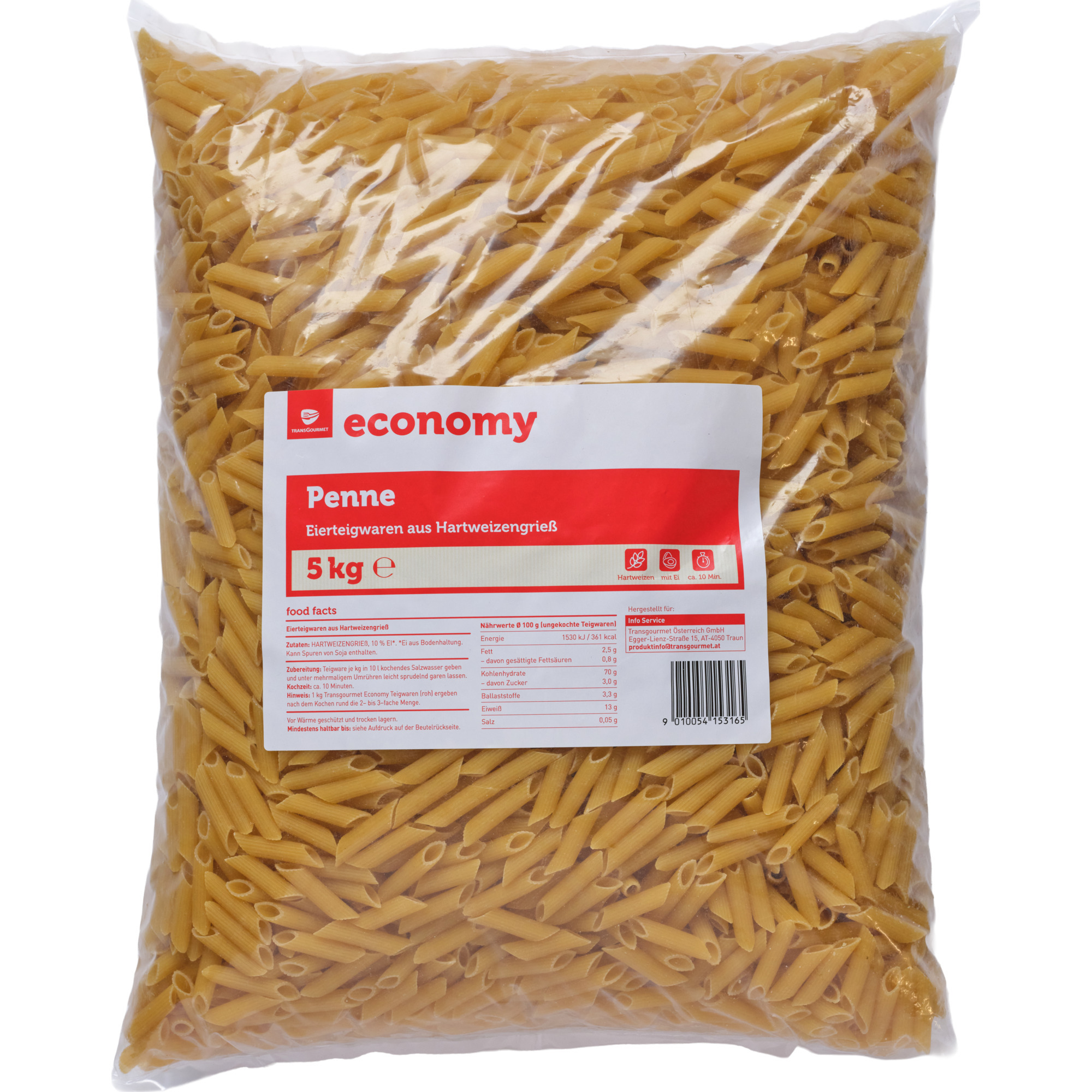 Economy Teigw. 2-Ei 5kg, Penne
