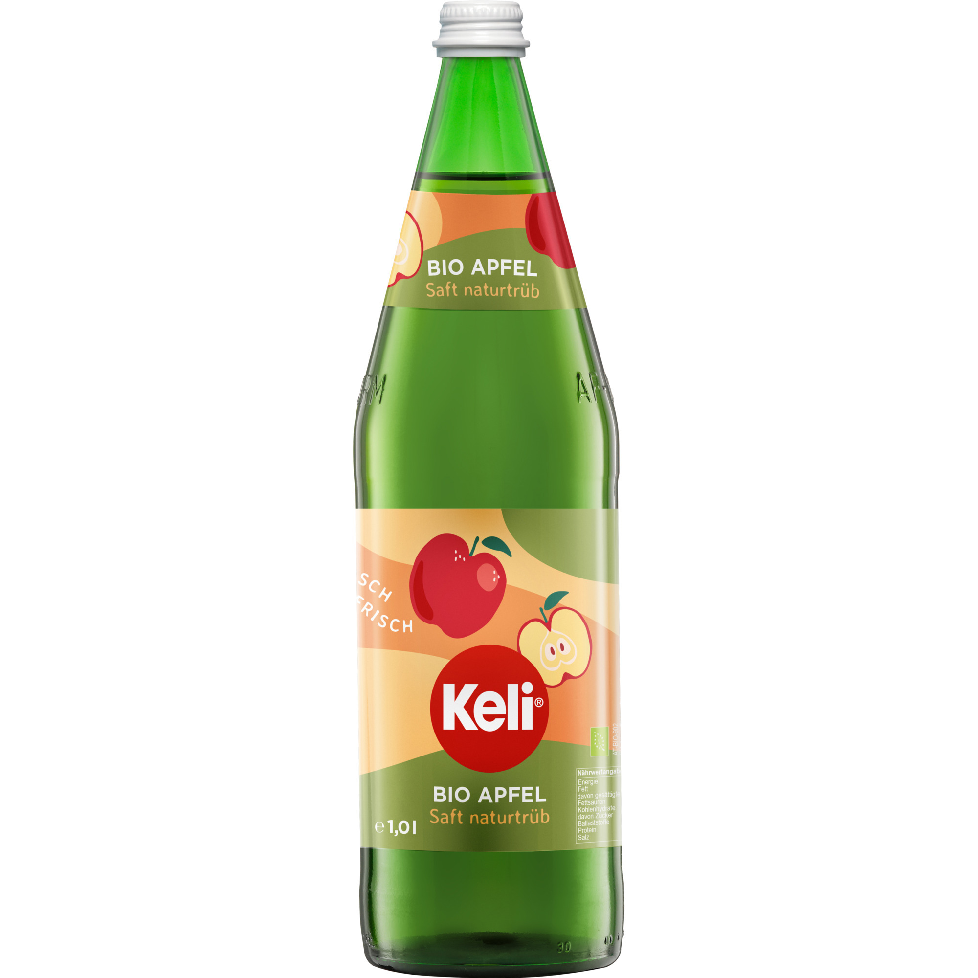 KELI Bio Apfelsaft trüb 100% MW 1l