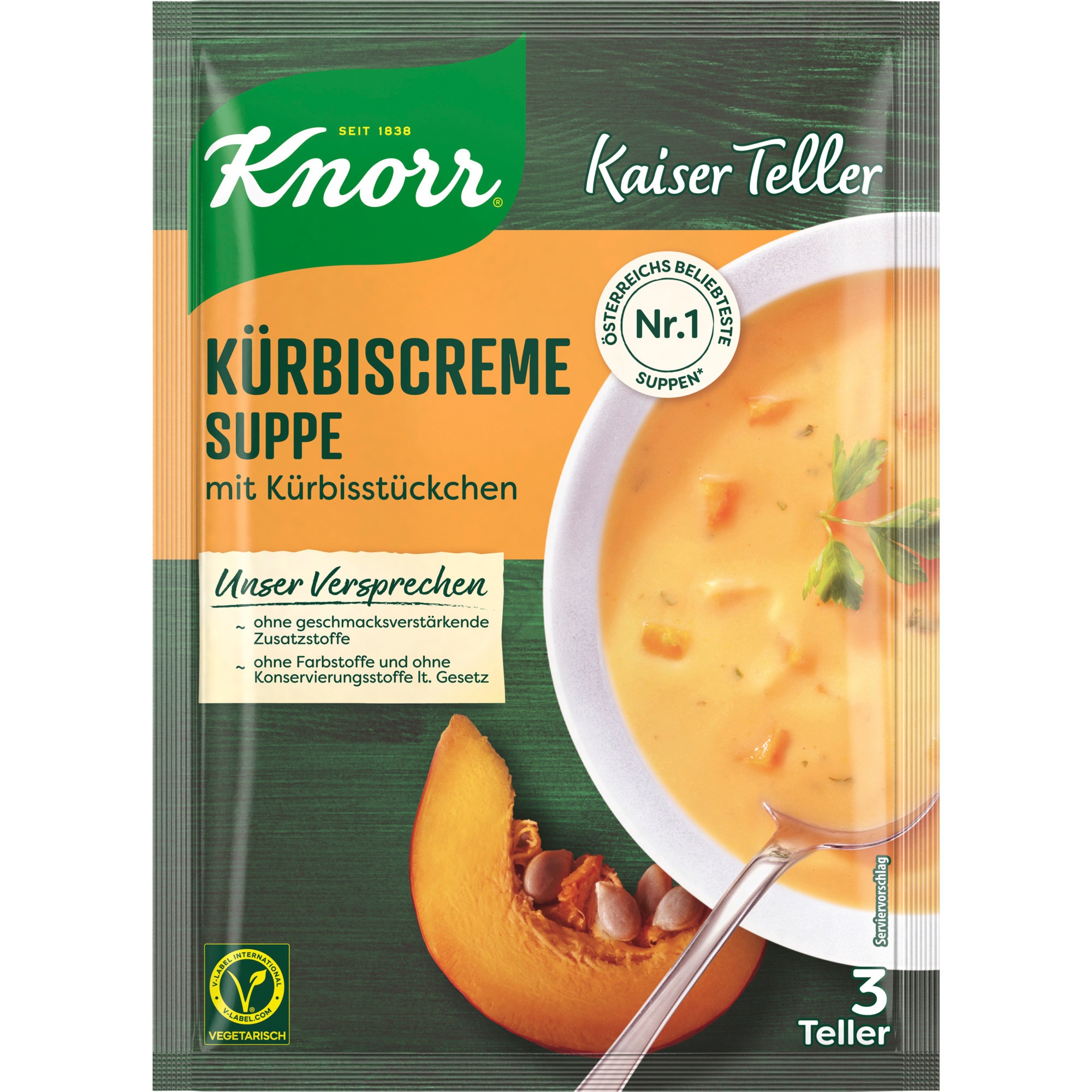 Knorr Kaiser Suppe, Kürbiscreme