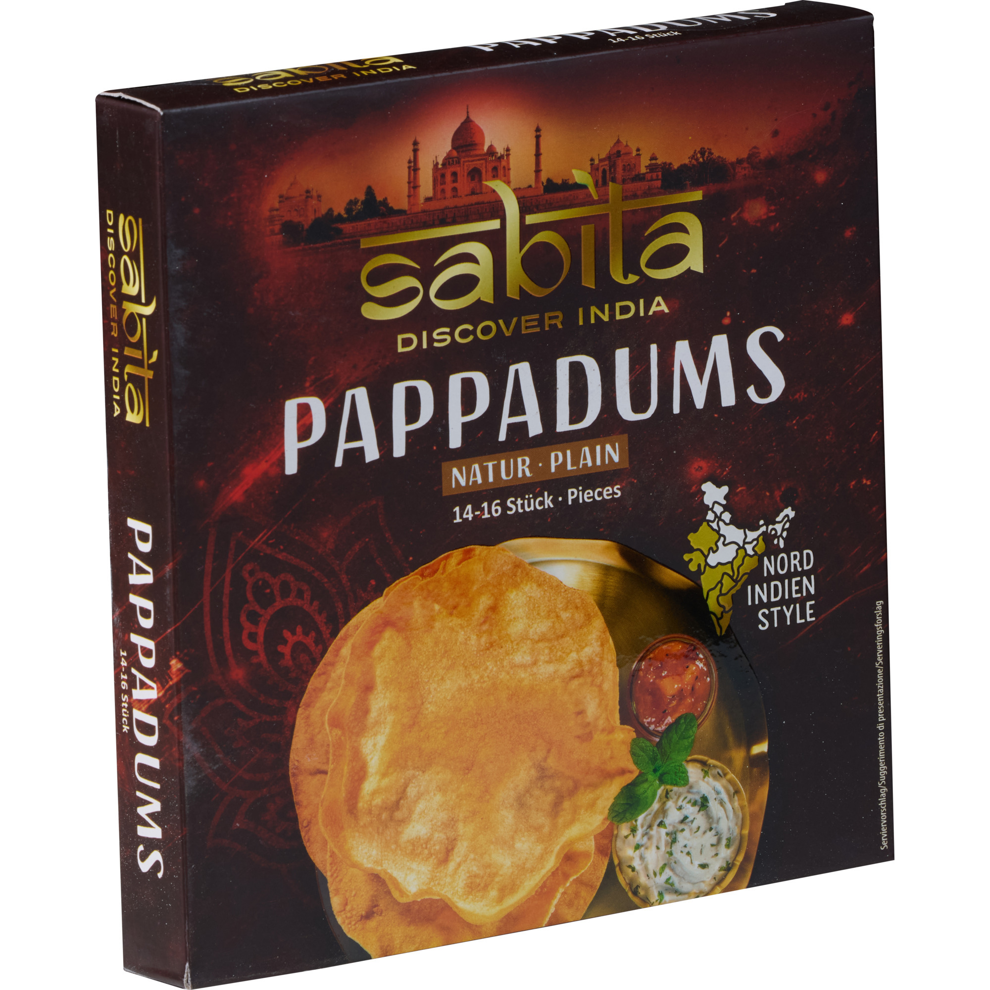 Pappadums Linsenfladen 15 Stk. 200g
