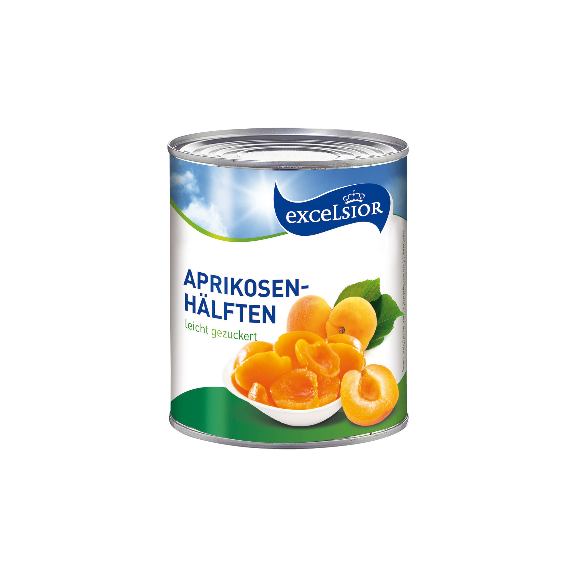 Excelsior Aprikosenhälften l.gez. 850ml