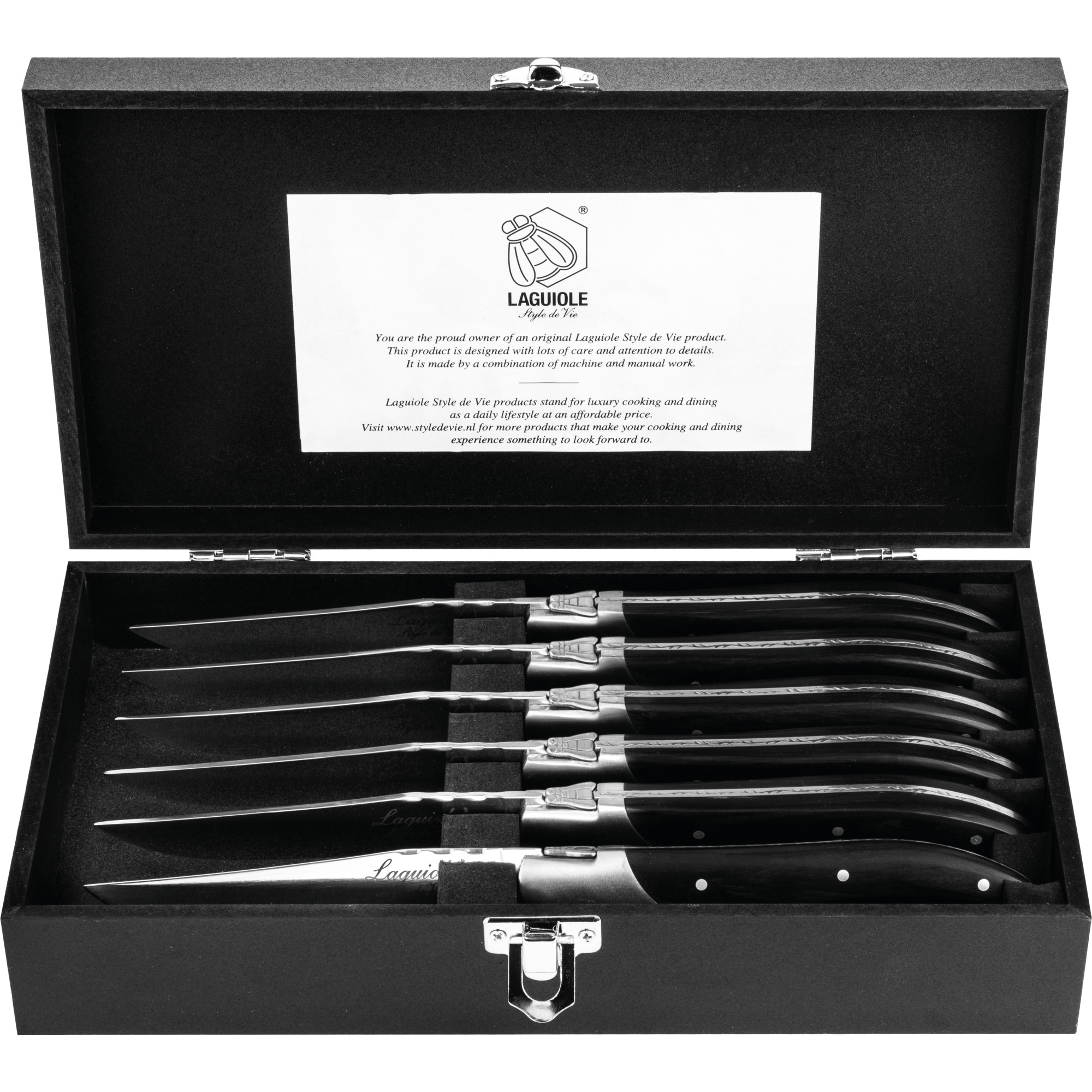 Style de Vie Steakmesser Pakkaholz 6er