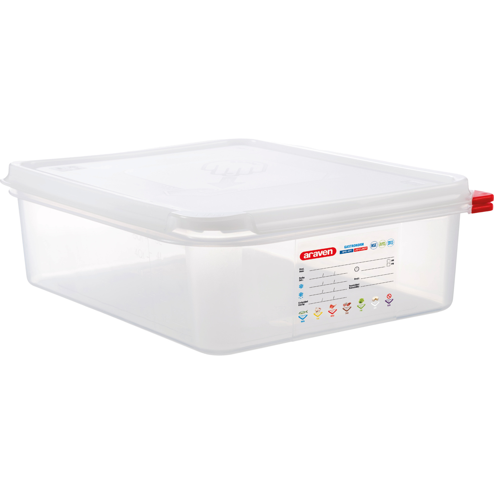 Araven GN Behälter m.Dkl PP 1/2 10cm