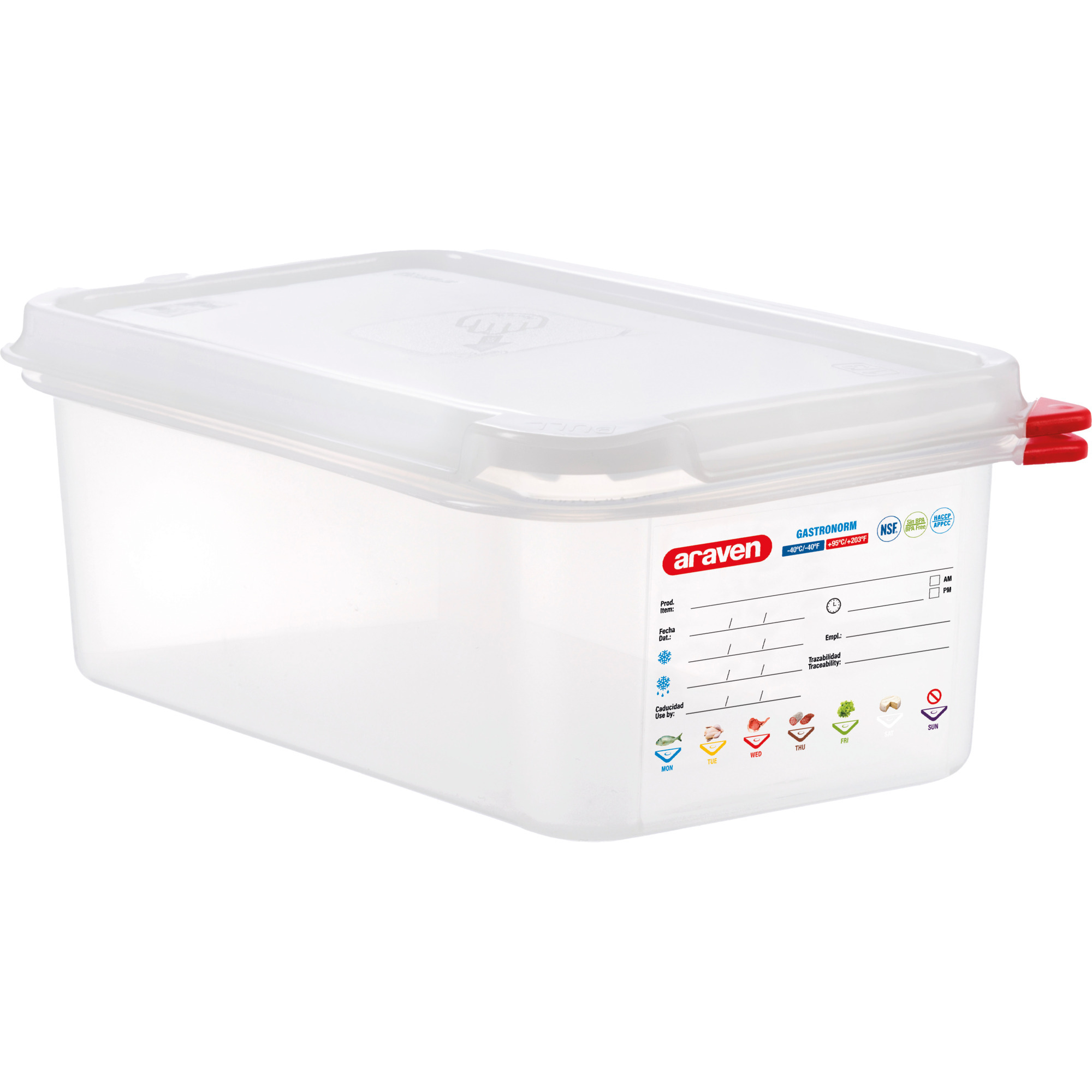 Araven GN Behälter m.Dkl. PP 1/4 10cm