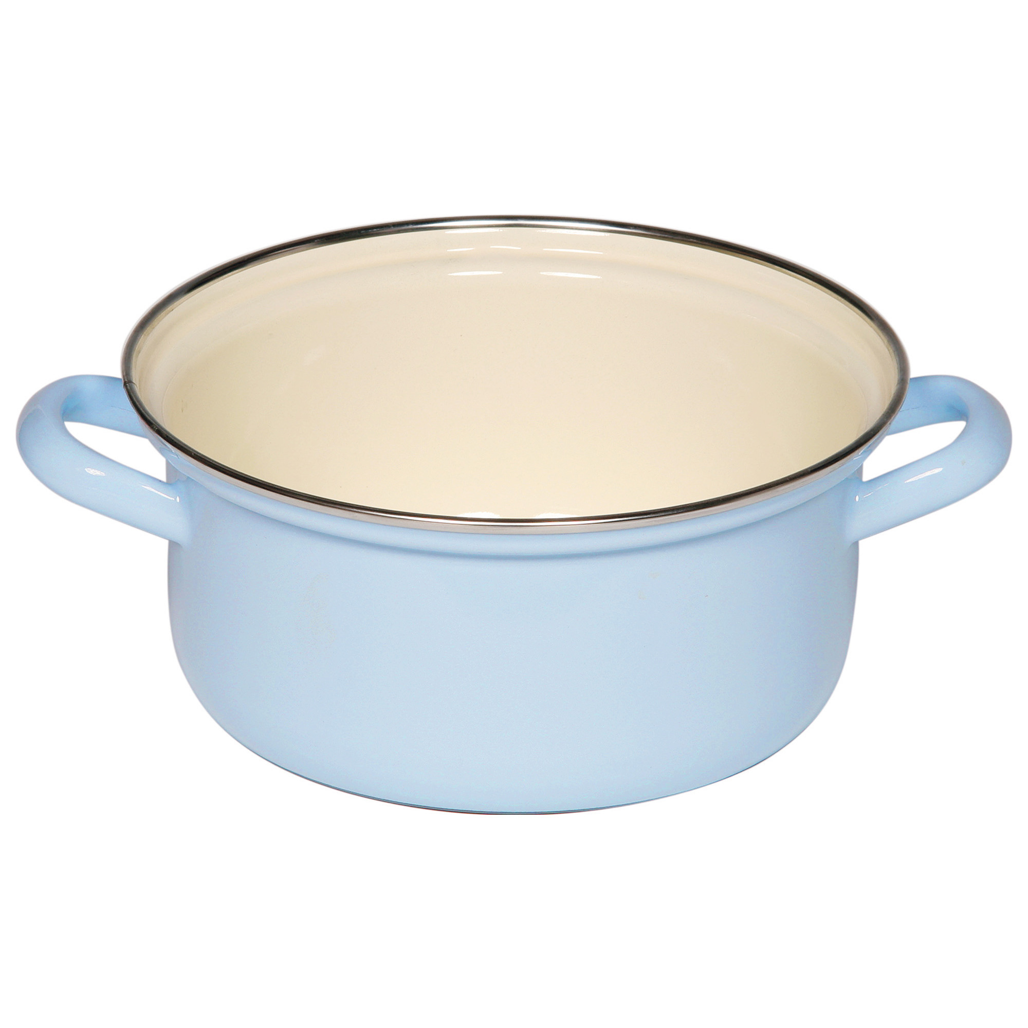 Riess Stielkasserolle Chromr. blau 1,5l