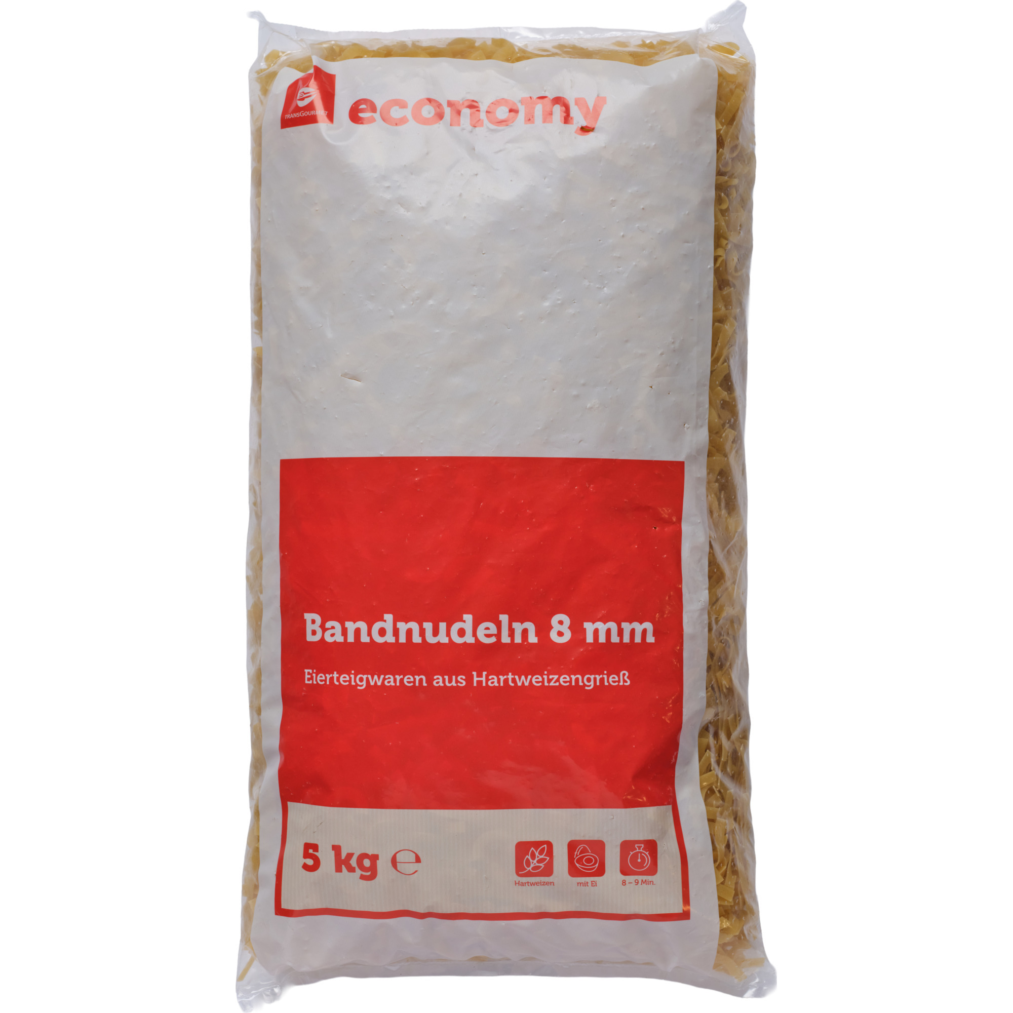 Economy Teigw. 2-Ei 5kg, Bandnudeln 8mm