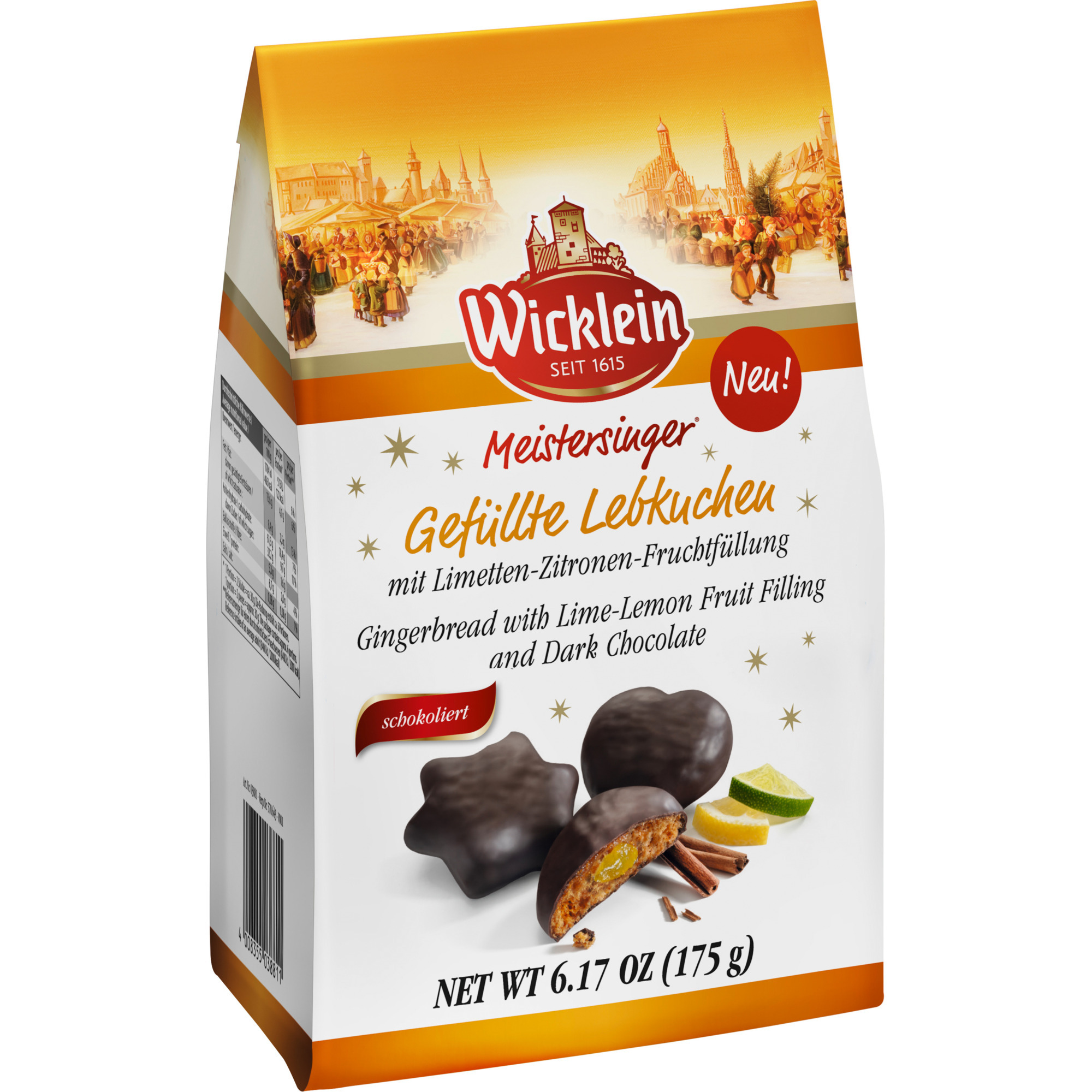 Wicklein gefüll. Lebkuchen 175g, Limette