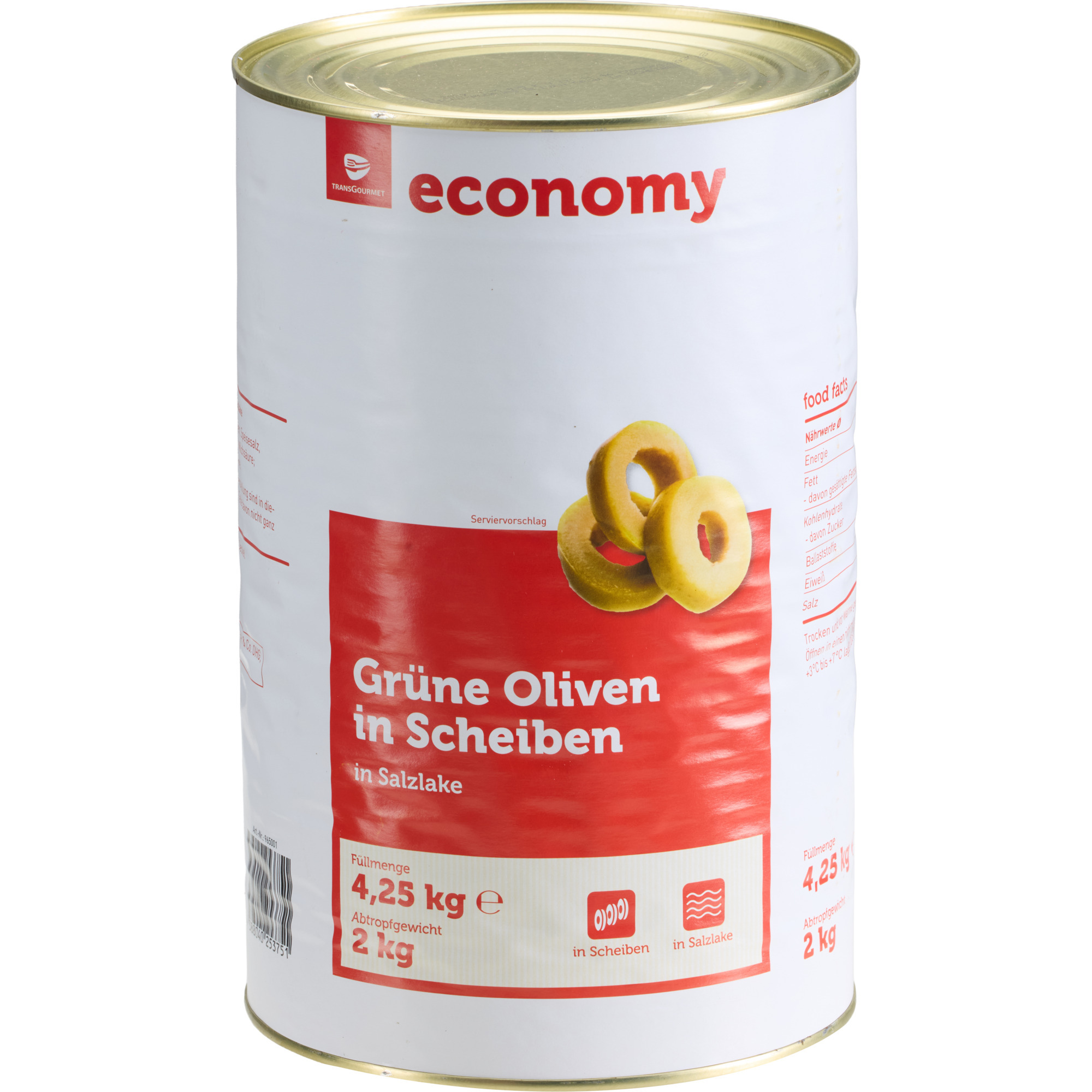 Economy Oliven grün inScheiben 5/1