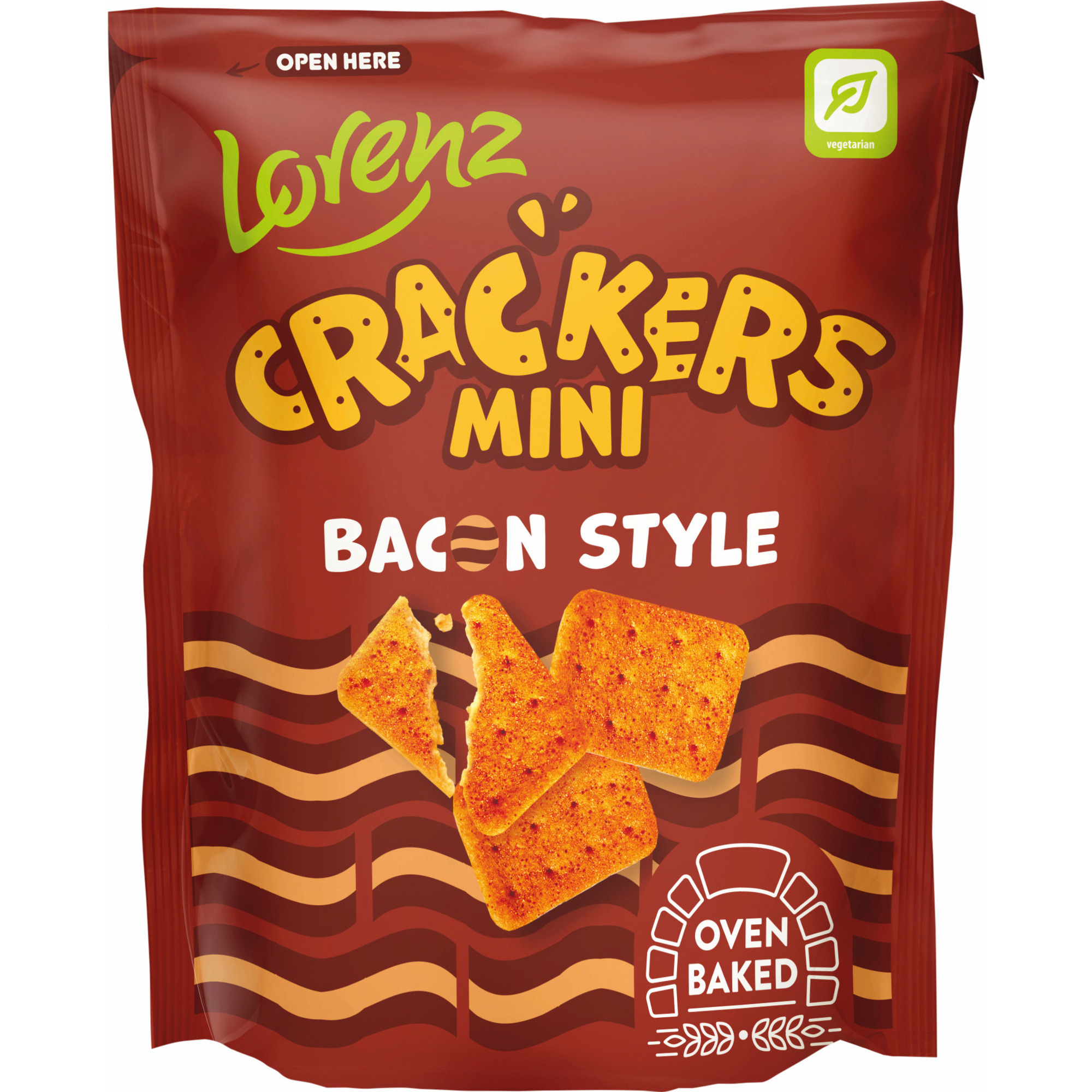 Lorenz Cracker Mini 100g, Bacon