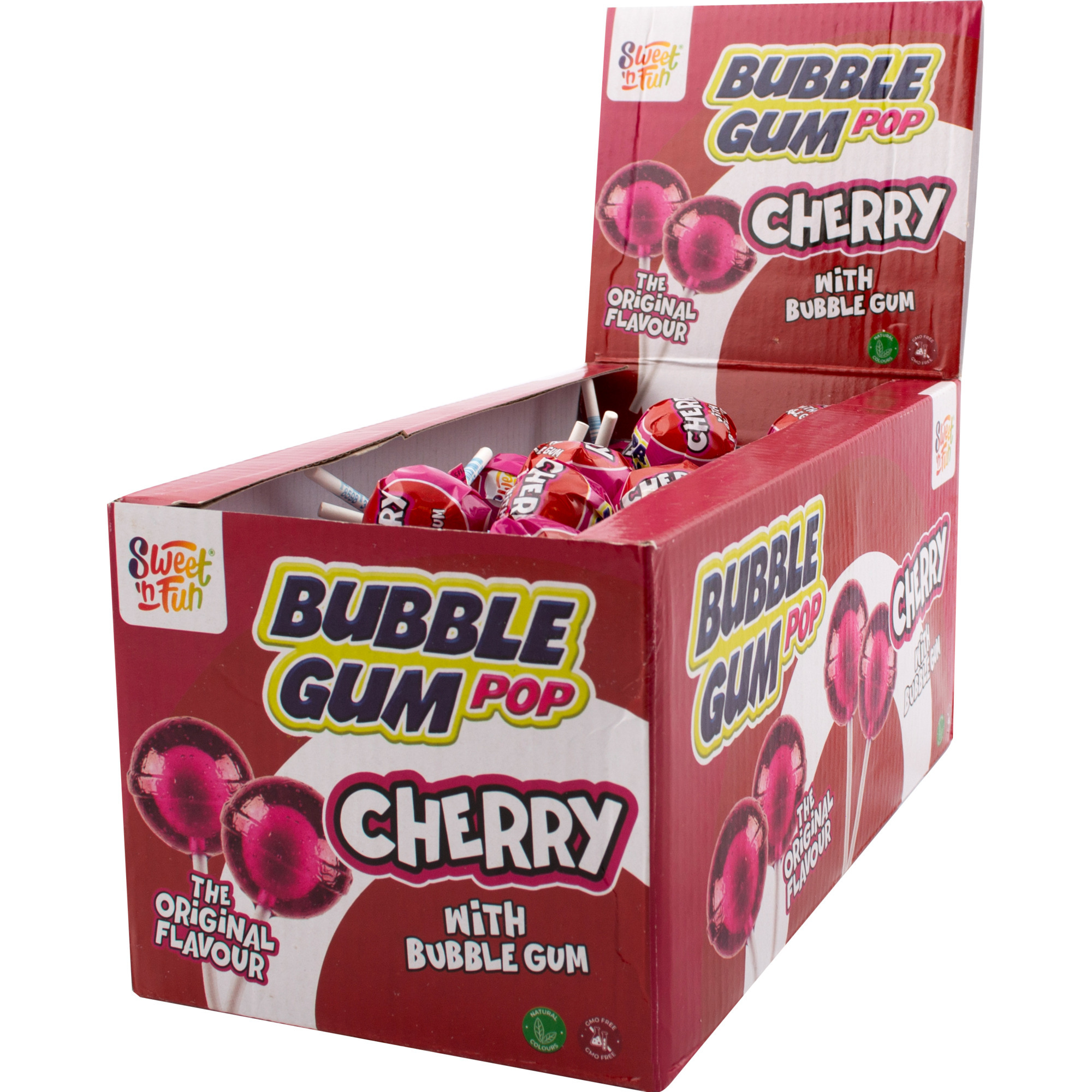 Sweet´n Fun Lollies 100Stk, Kirsch