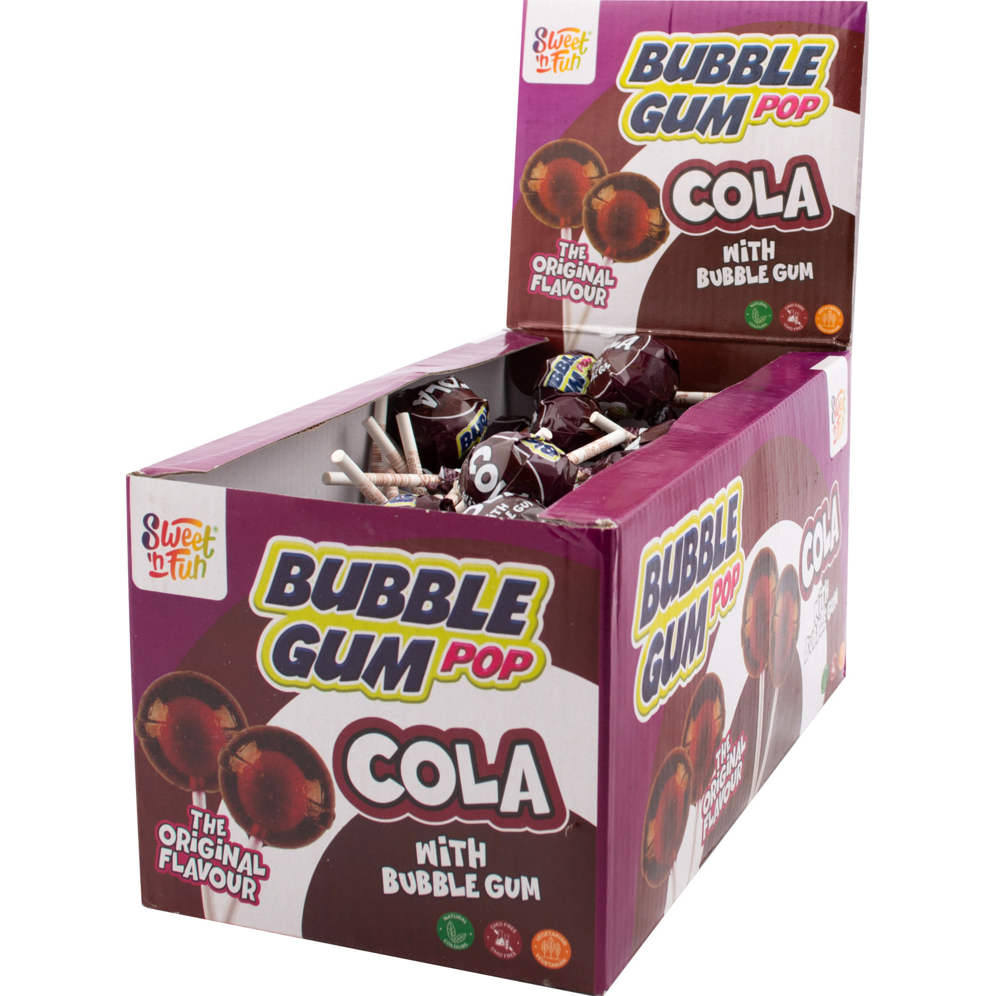 Sweet´n Fun Lollies 100Stk, Cola