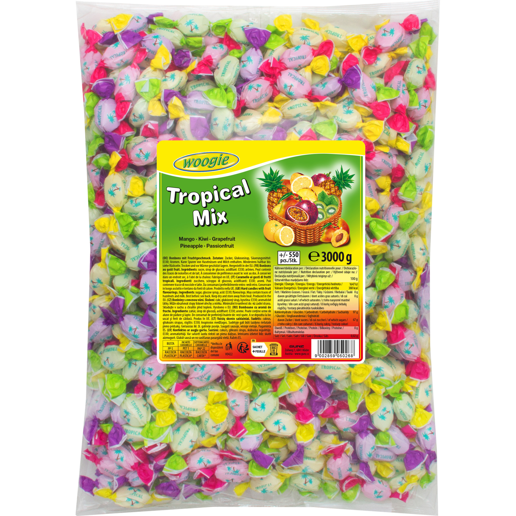 Woogie Tropical Mix 3kg