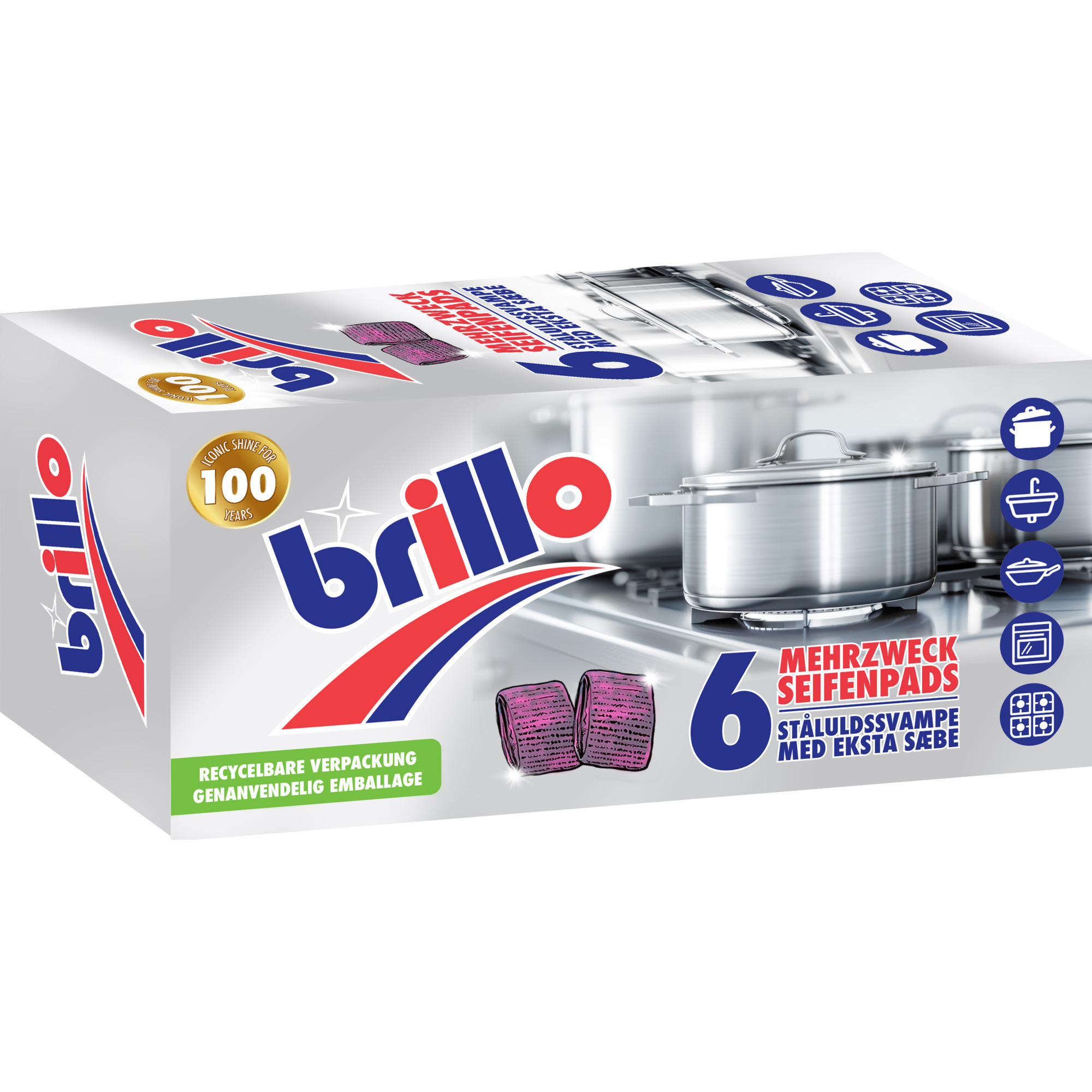 Brillo Mehrzweck Seifenpads 108g 6er