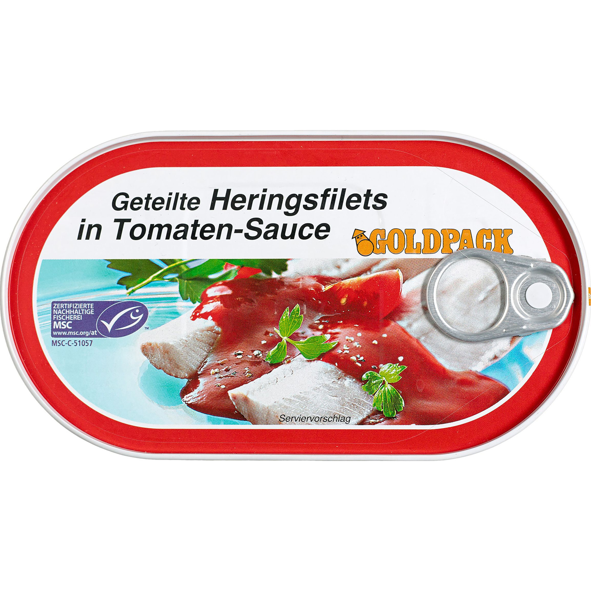 Goldpack MSC Heringsf. in Tomatens. 200g