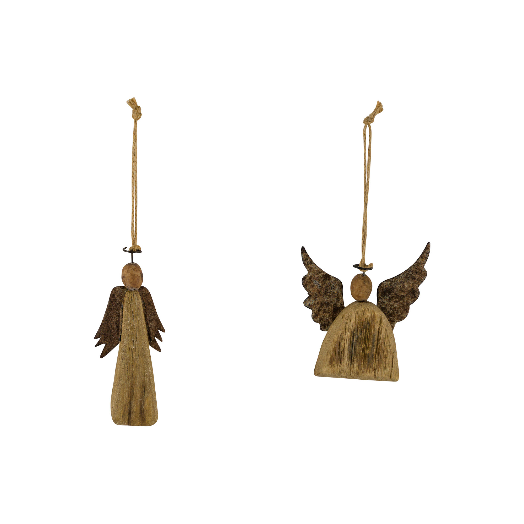 Holzengel natur 2sort. 9cm