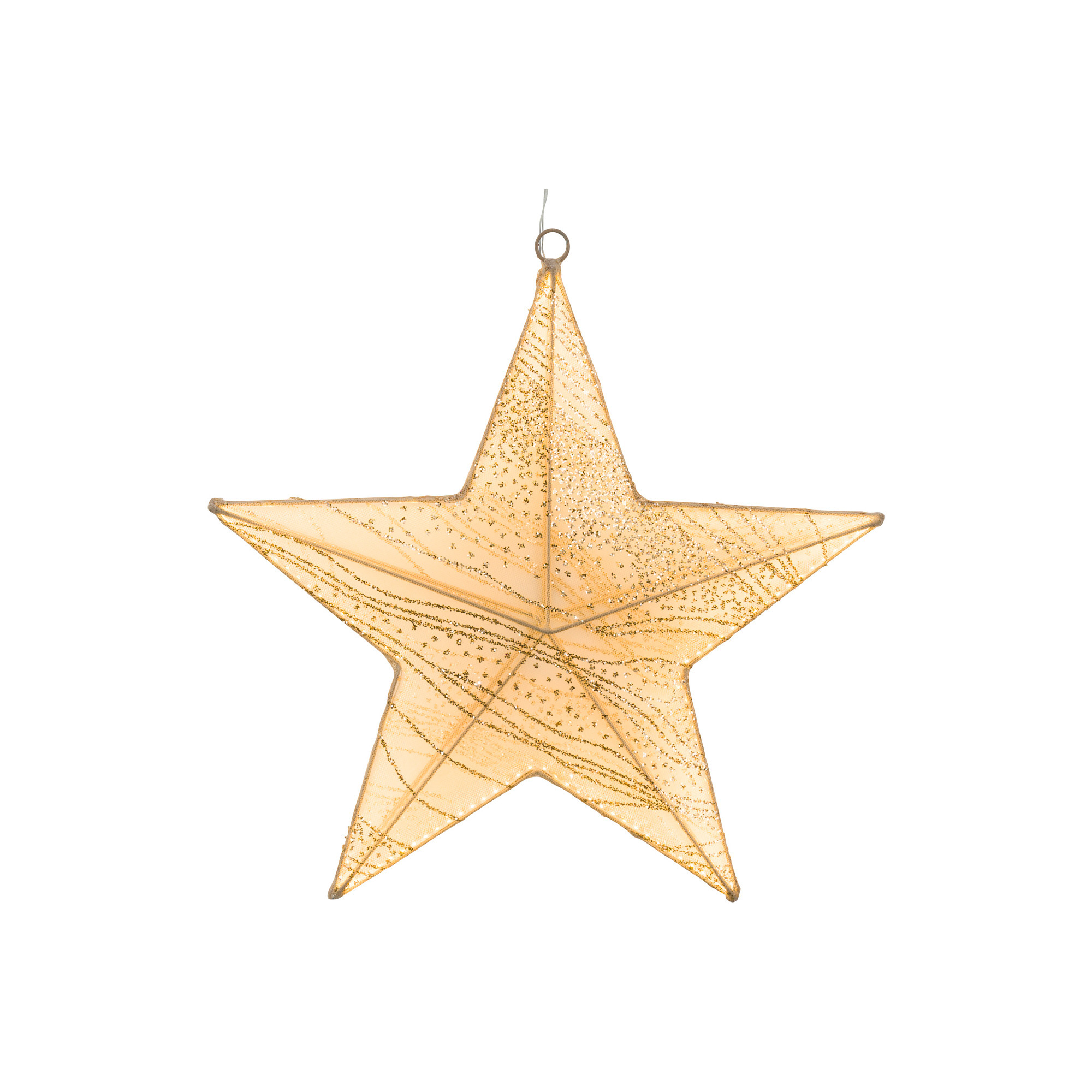 LED-Stoffstern gold 55cm