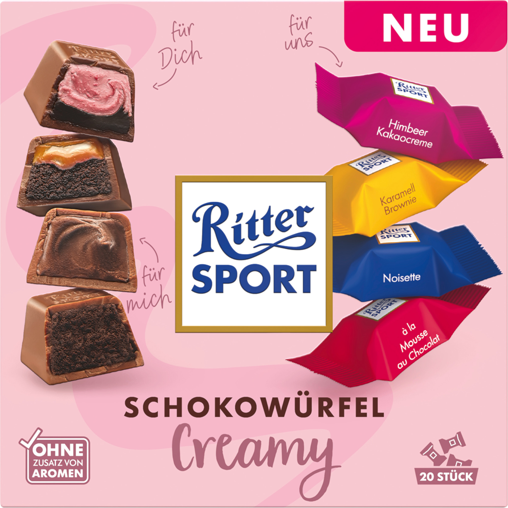 Ritter Sport Schokowürfel 162g, Creamy