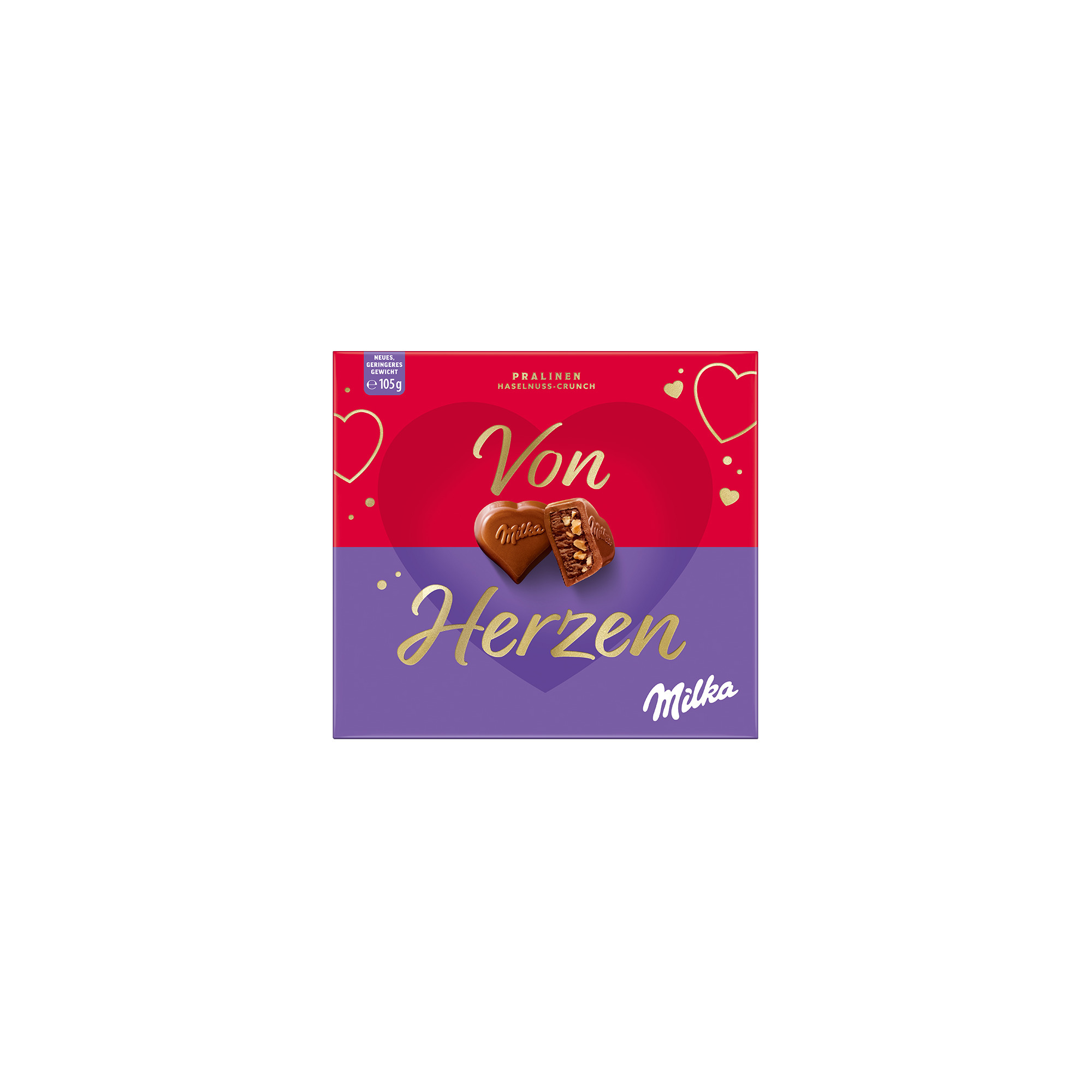 Milka I love Milka 105g, von Herzen